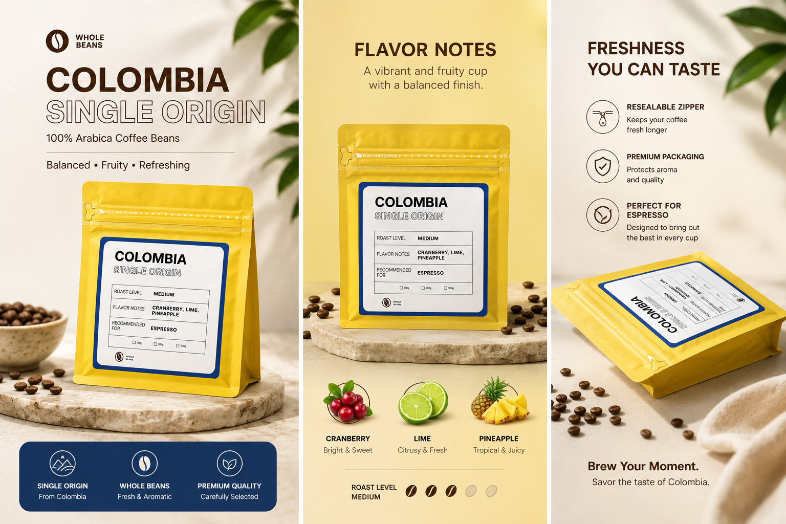 Walker Single Origin Colombia Coffee Beans