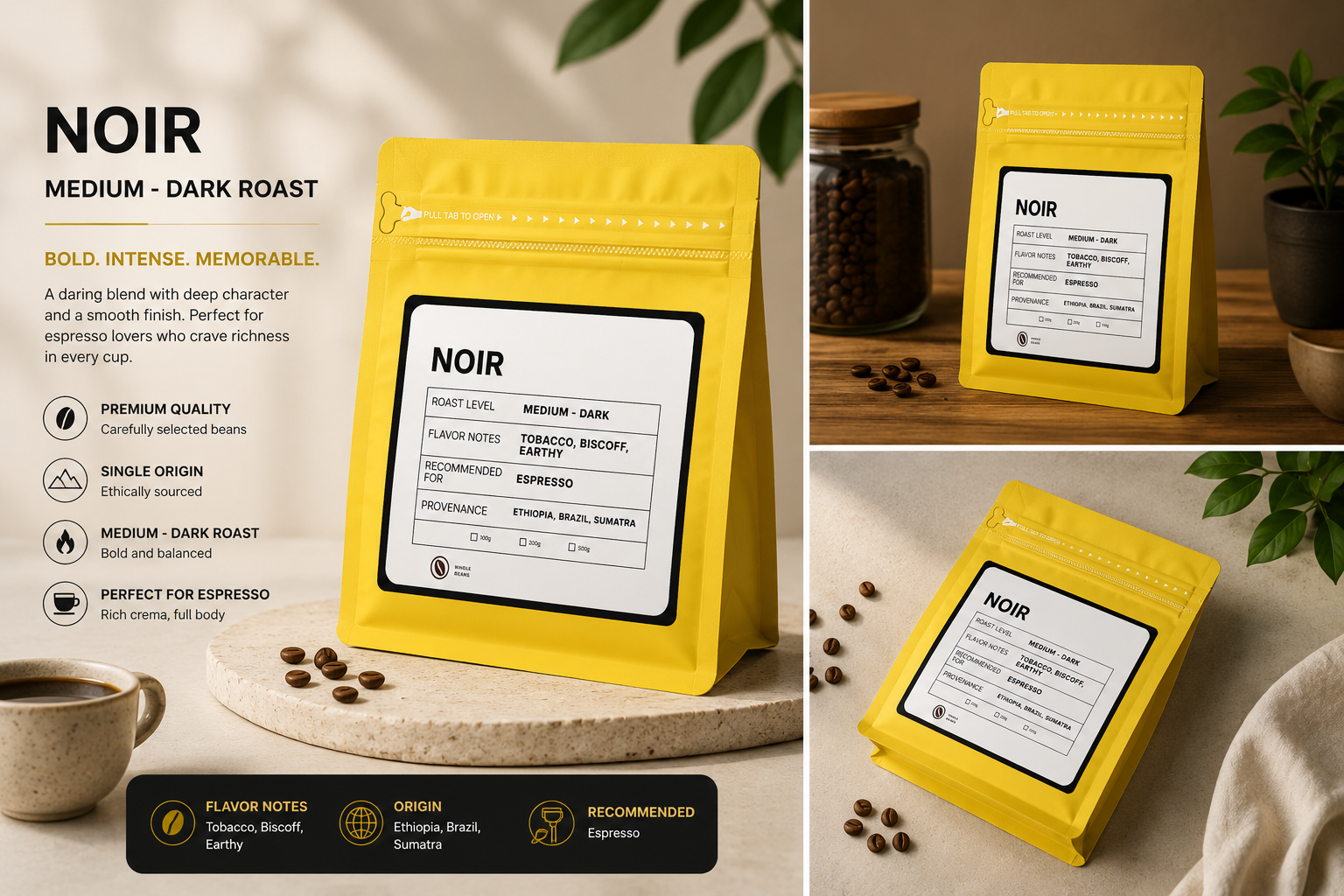 Walker Entree Noir Walker Blend Coffee Beans 200 gram