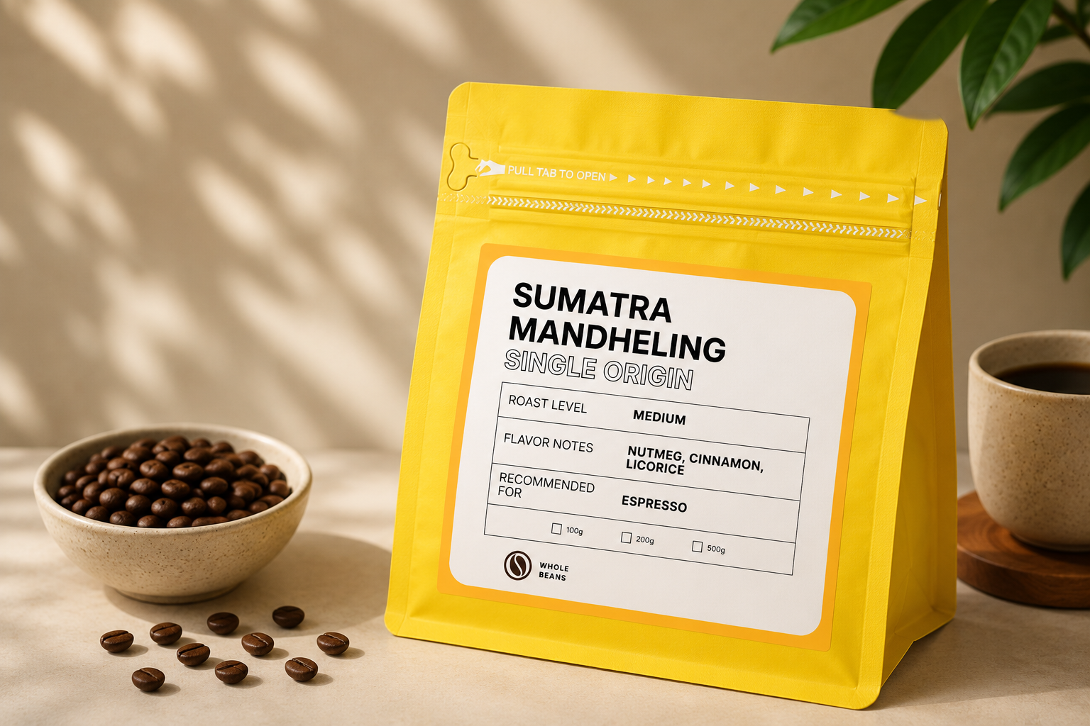 Walker Single Origin Sumatra Mandheling Coffee Beans