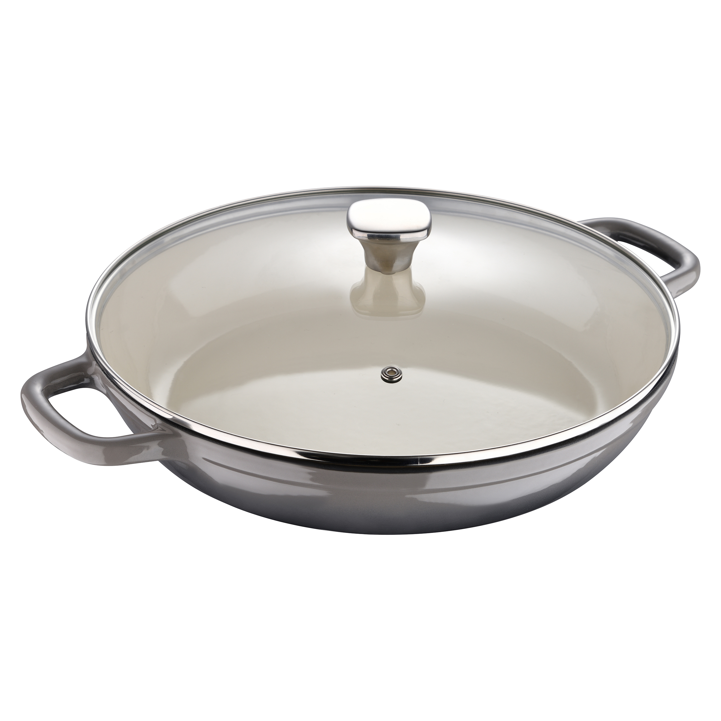MasterPRO Low Casserole with Lid Cast Iron Ø30.5 cm - Unique - BGMP-3832