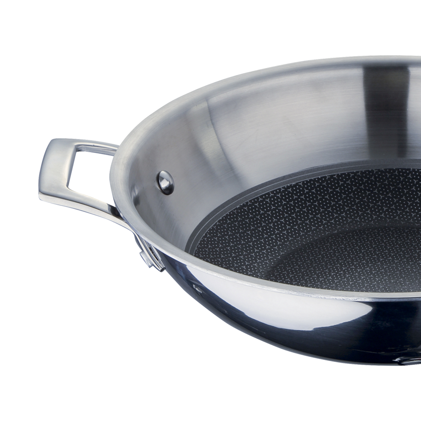 MasterPRO Stainless Steel Wok 24cm - Hi-tech 3 - BGMP-1634