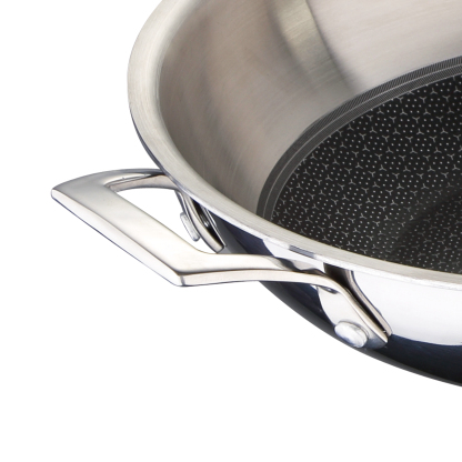 MasterPRO Stainless Steel Wok 24cm - Hi-tech 3 - BGMP-1634