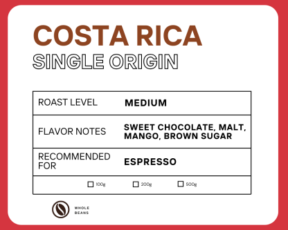 Walker Single Origin Costa Rica Coffee Beans 250g