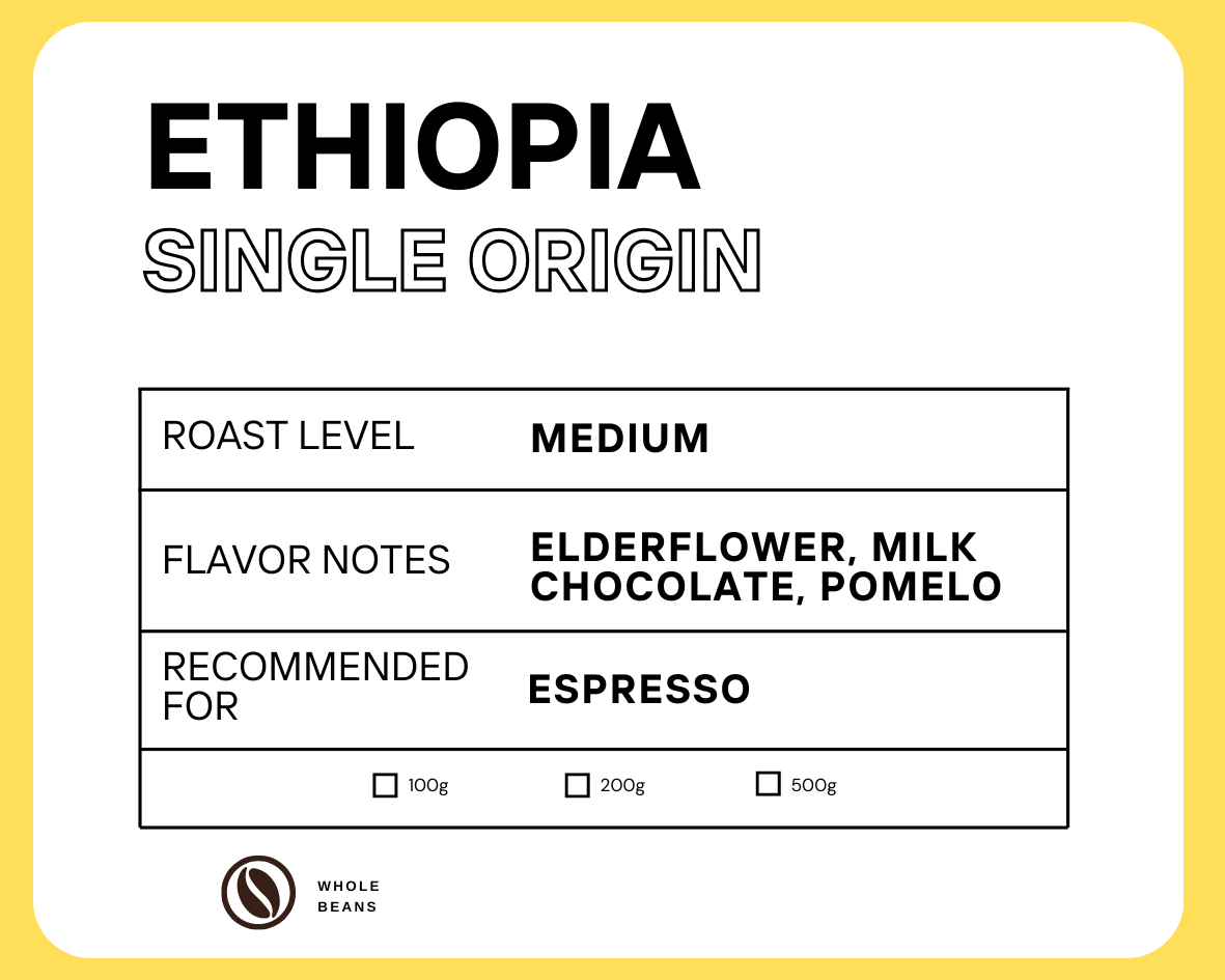 Walker Single Origin Ethiopia Coffee Beans 