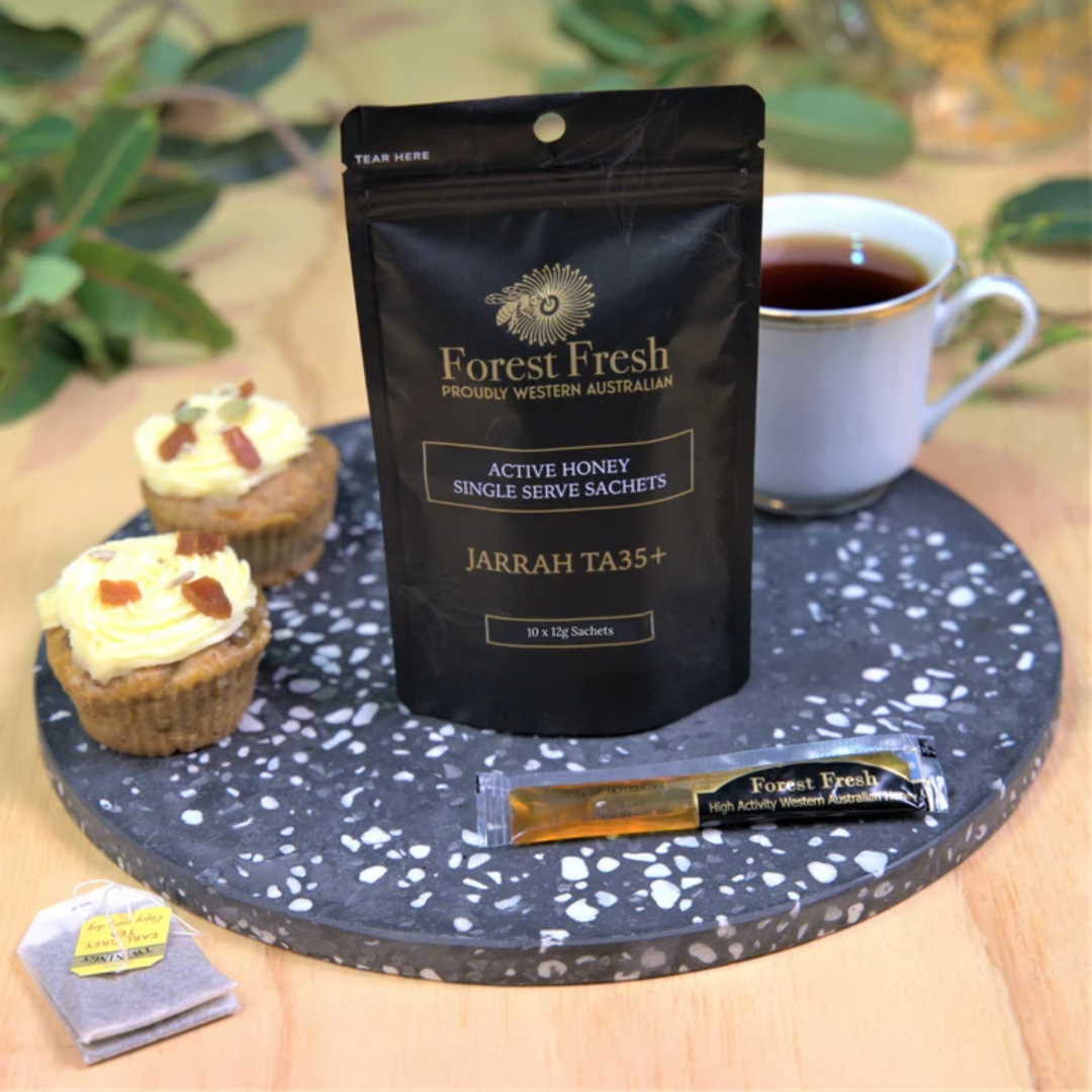 Forest Fresh Jarrah Honey Platinum TA35+ Sachet 10x13g Pack