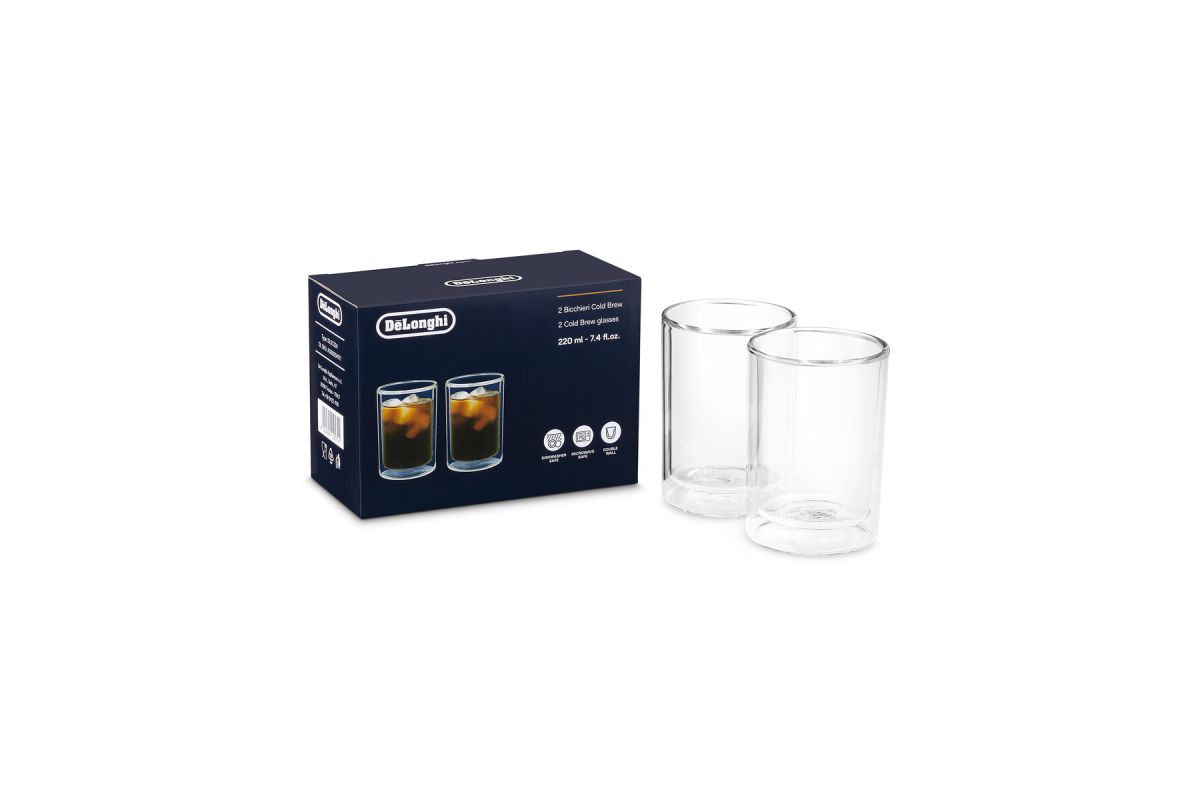 Delonghi Cold Brew Glasses Set of 2 220ml - All Coffee Machine Accessories - COFFEE - DLSC324