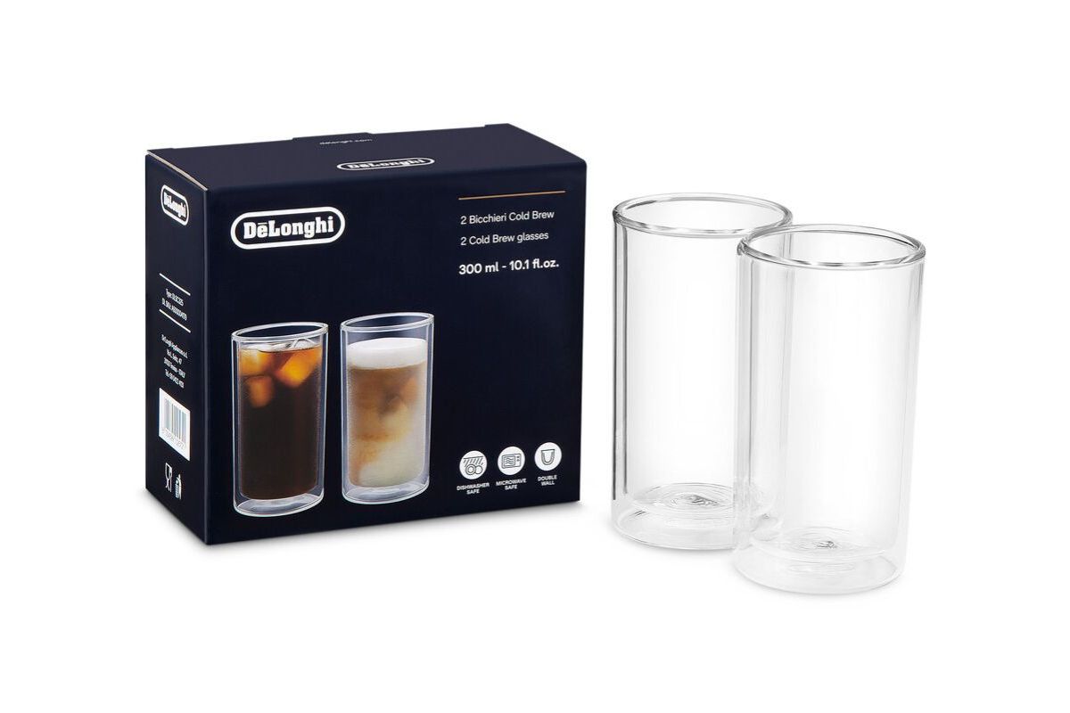Delonghi Cold Brew Glasses Set of 2 300ml - All Coffee Machine Accessories - COFFEE - DLSC325