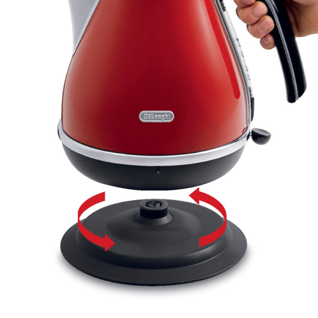 Delonghi Icona Classic Kettle 1.7L - Red 