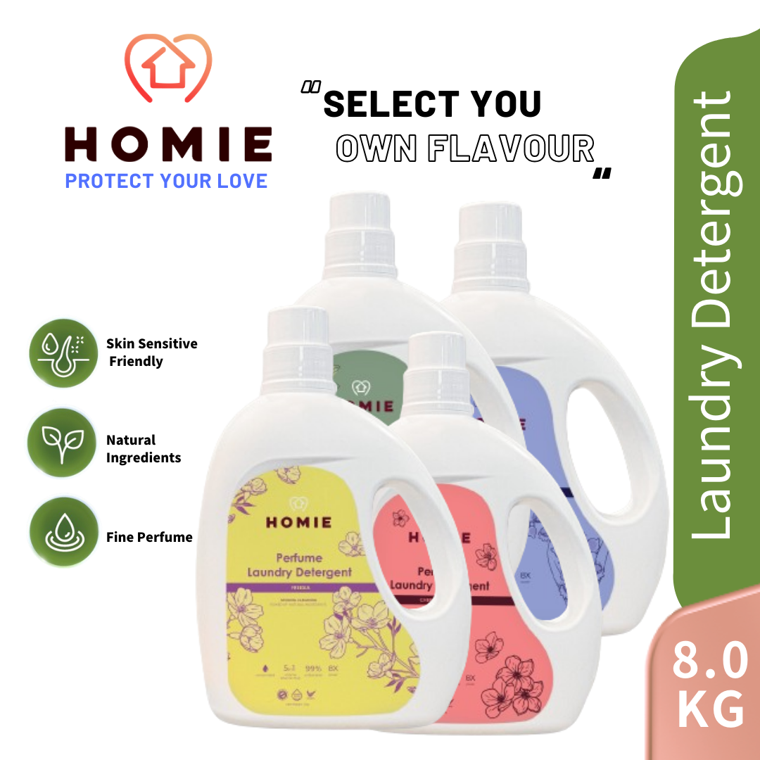 Enzyme Anti-Bacterial Perfume Laundry Detergent (Super Value Pack 4 Bottle) - Select Your Flavour