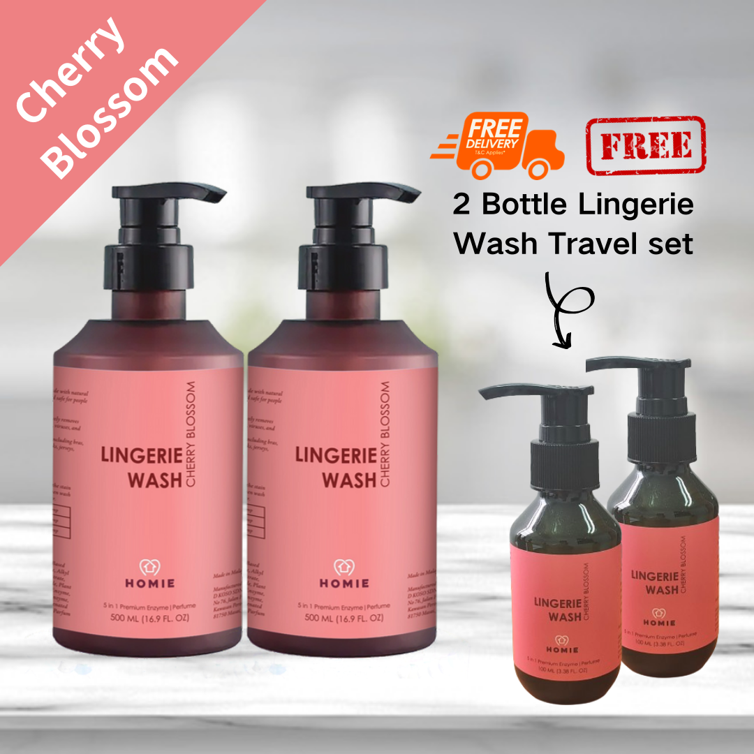 【Buy 2 Free 2】5 in 1 Enzyme Lingerie Wash  _ Cherry Blossom