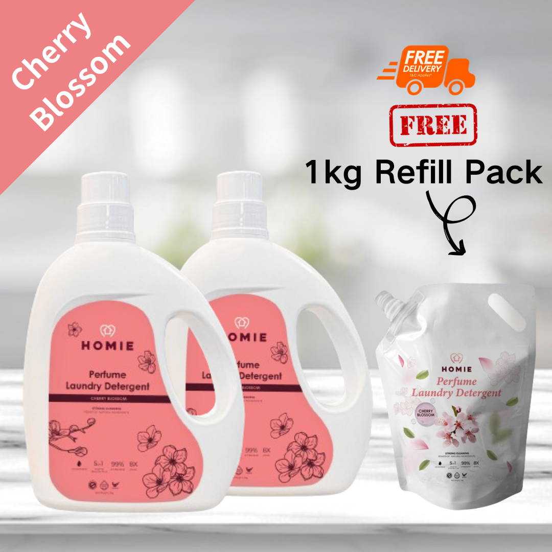 【Buy 2 Free 1】5 in 1 Enzyme Perfume Laundry Detergent _ Cherry Blossom