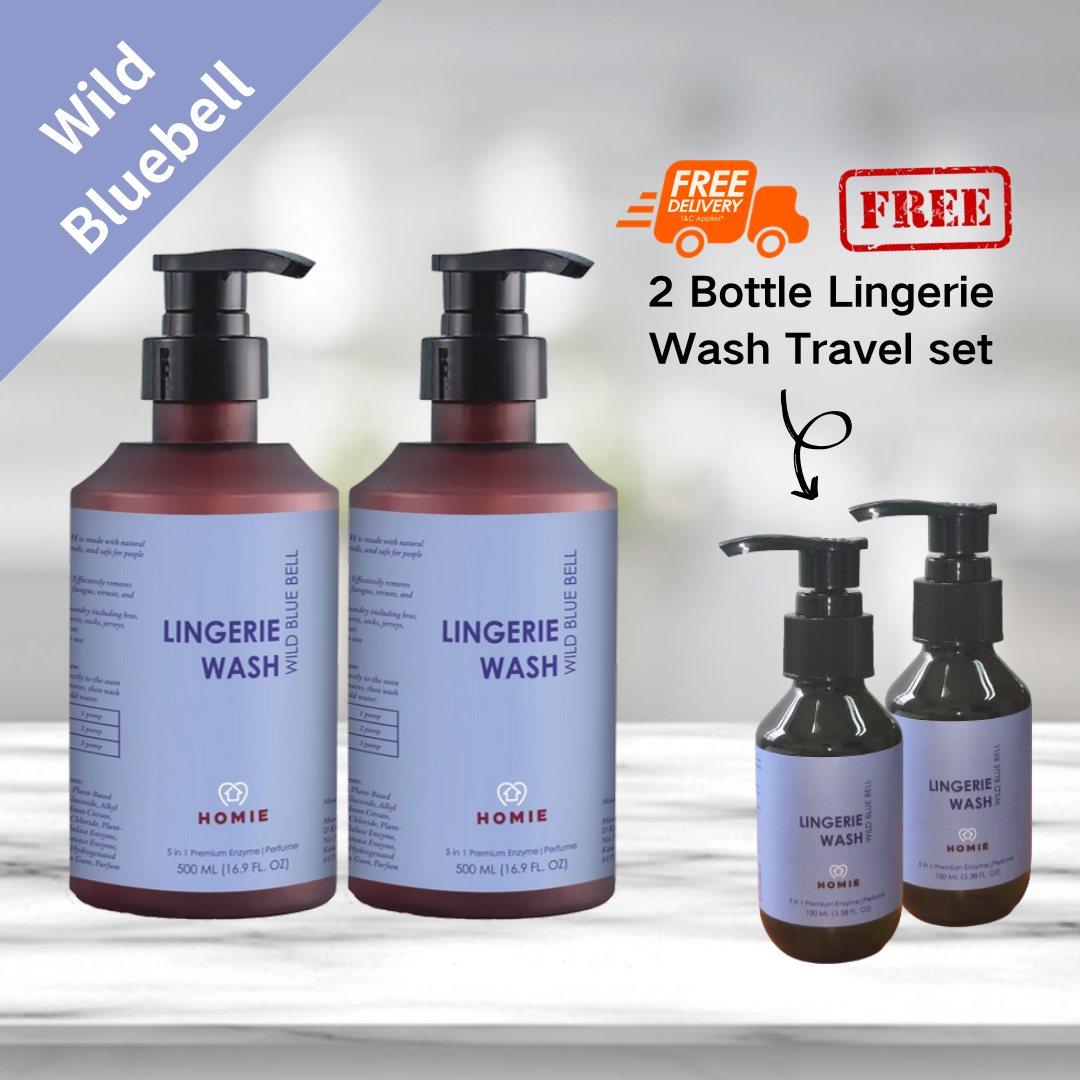 【Buy 2 Free 2】5 in 1 Enzyme Perfume Lingerie Wash  _  Wild Bluebell