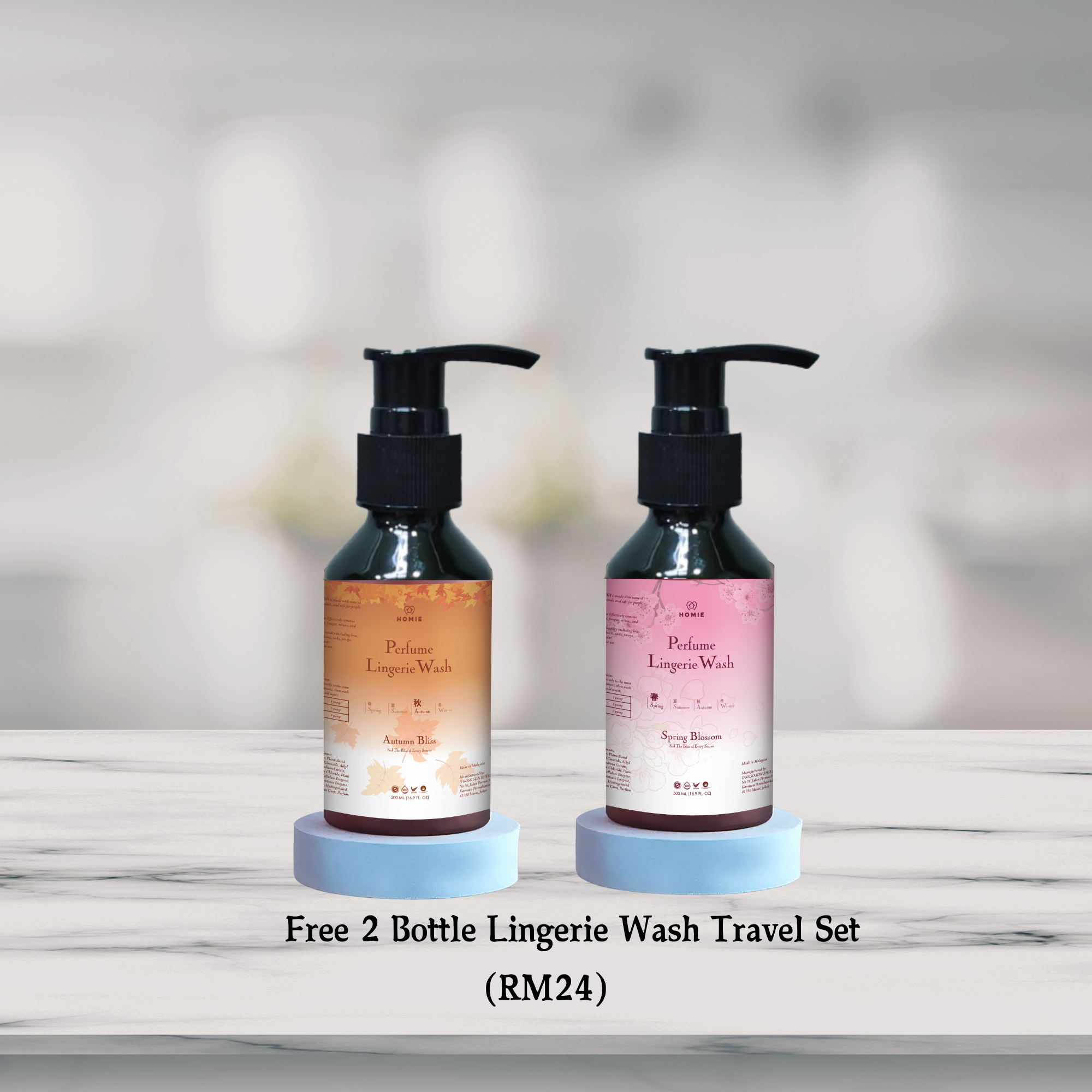 Homie Lingerie Wash Travel set (2 BTL x 100ml)