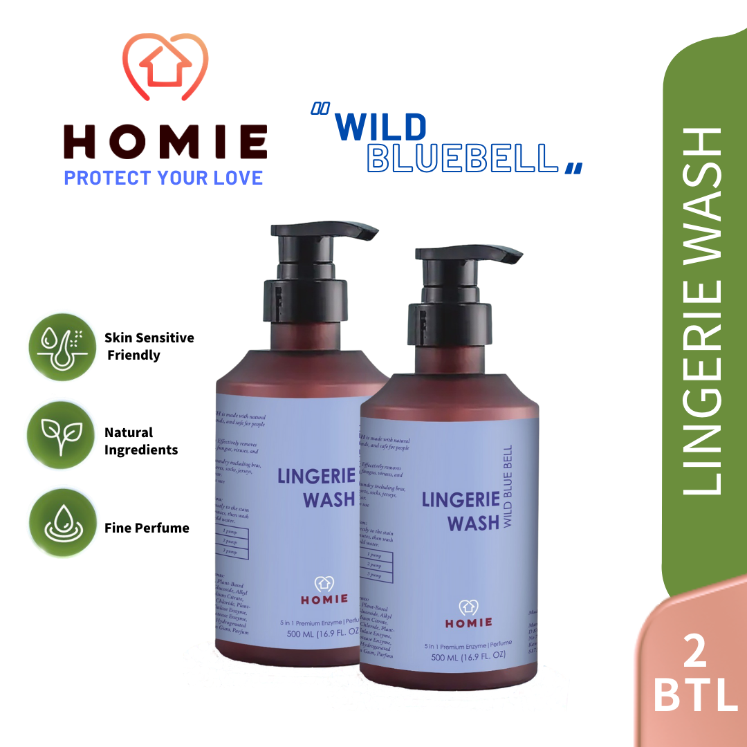 Enzyme Anti-Bacterial Perfume Lingerie Wash (Value Pack 2 Bottle) - Wild Bluebell