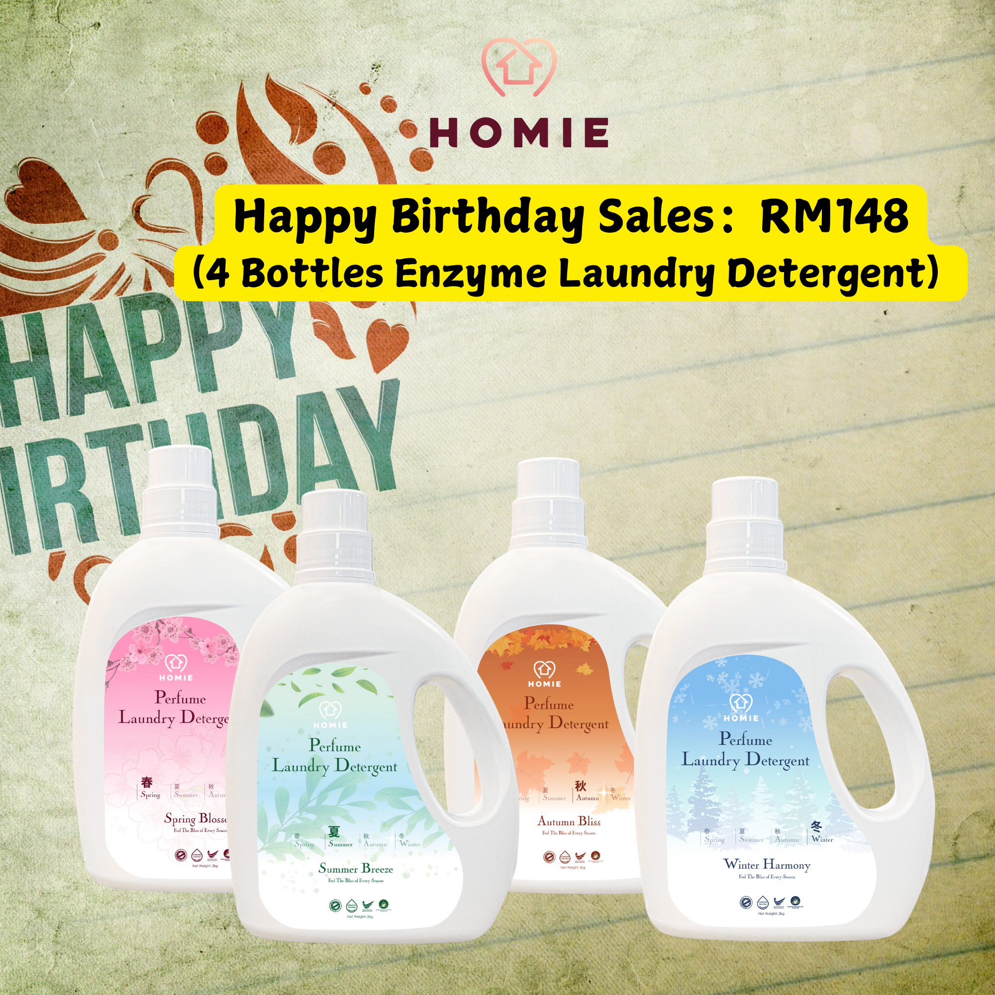 [Joey Happy Birthday Sales] Laundry Detergent Value Set