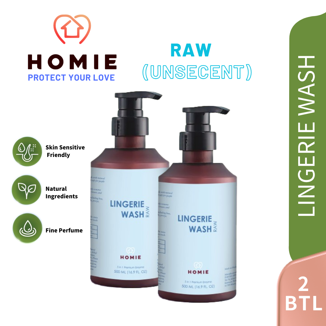 Enzyme Anti-Bacterial Perfume Lingerie Wash (Value Pack 2 Bottle) - Raw (Unscent)