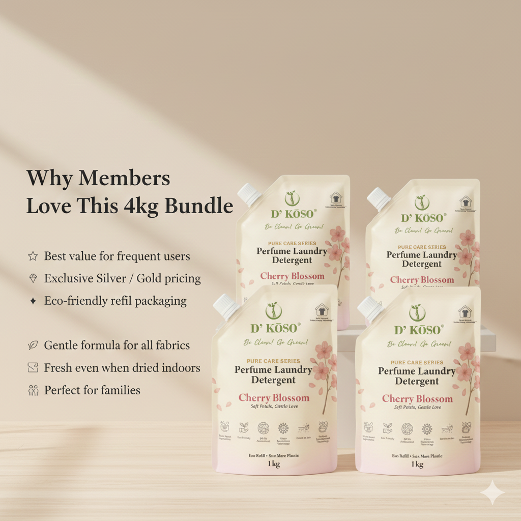 [Silver/ Gold Member Exclusive] D’KOSO Refill Bundle – 1kg × 4