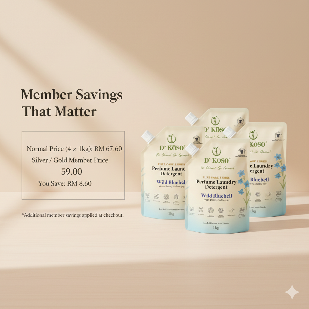 [Silver/ Gold Member Exclusive] D’KOSO Refill Bundle – 1kg × 4