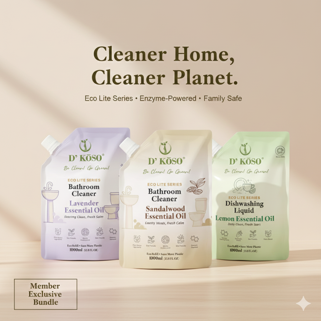 [Silver/ Gold Member Exclusive] — Refill 1000ml Mix & Match ×3 (Bathroom / Dishwashing)