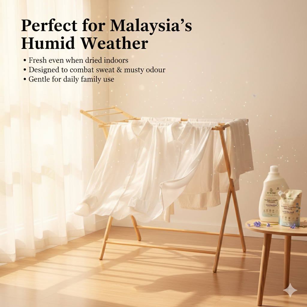 [Buy 2 Free 1] D’KOSO Indoor Drying Laundry Detergent Bundle – 2×2kg + Free 1×1kg Refill