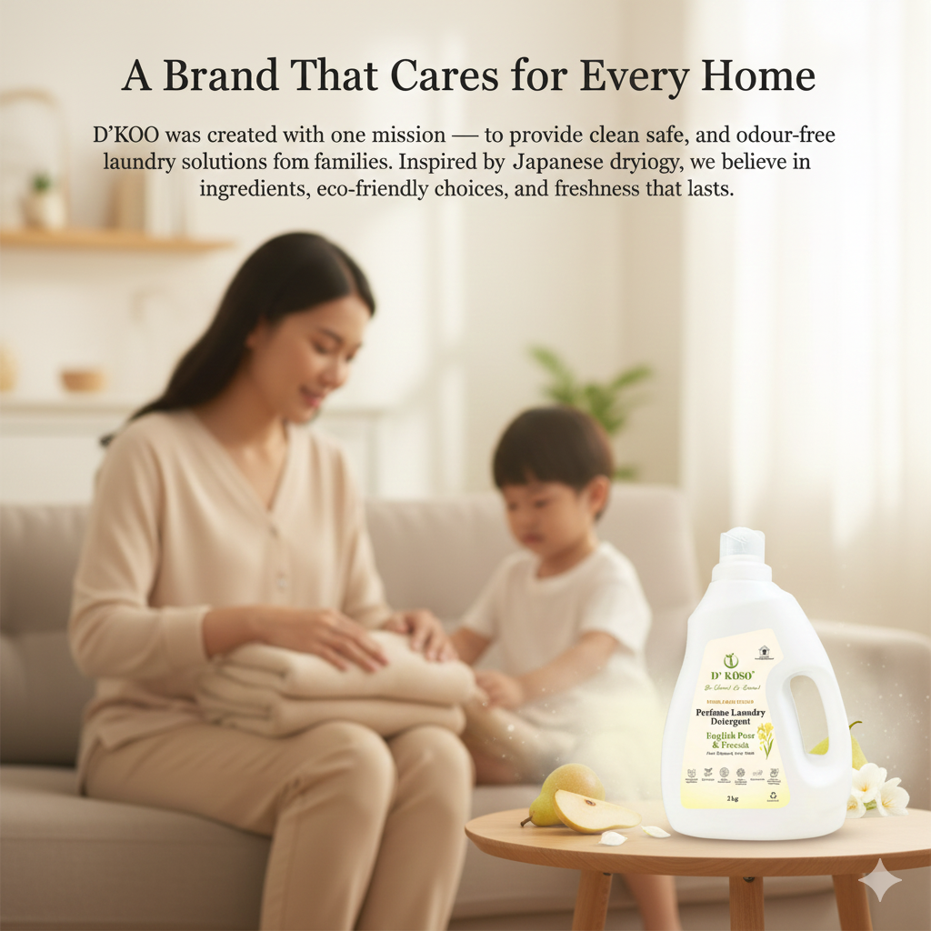 [Buy 2 Free 1] D’KOSO Indoor Drying Laundry Detergent Bundle – 2×2kg + Free 1×1kg Refill