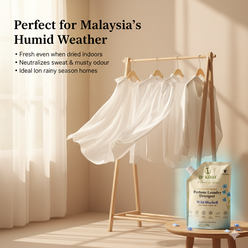 [Refill Trial-Pack] D’KOSO Indoor Drying Laundry Detergent – 1kg × 3