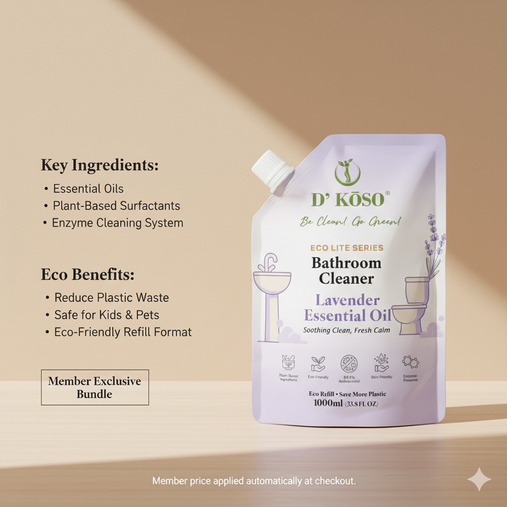 [Silver/ Gold Member Exclusive] — Refill 1000ml Mix & Match ×3 (Bathroom / Dishwashing)