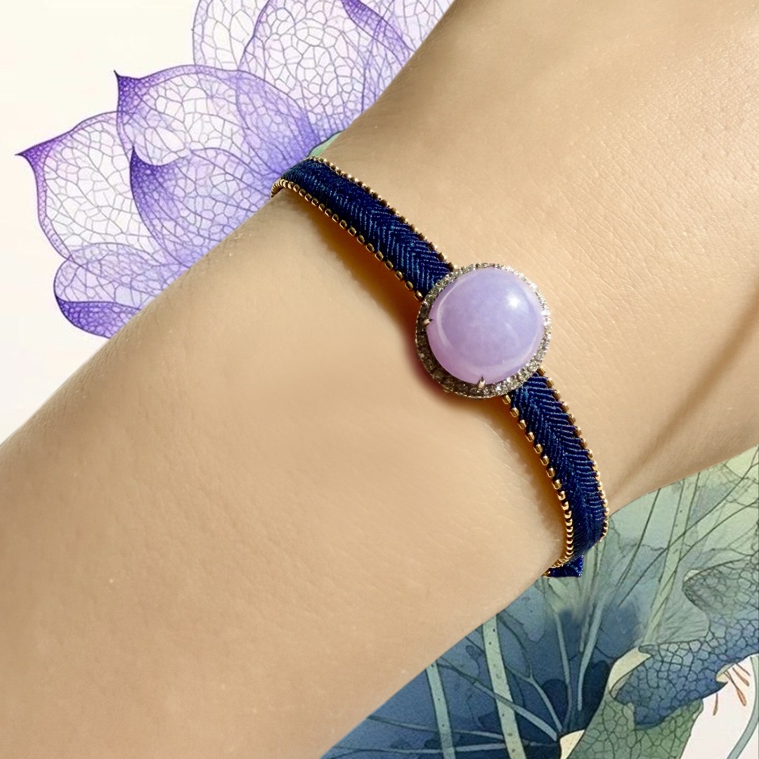 18k White Gold Lavender Pandora (PJA00813C)