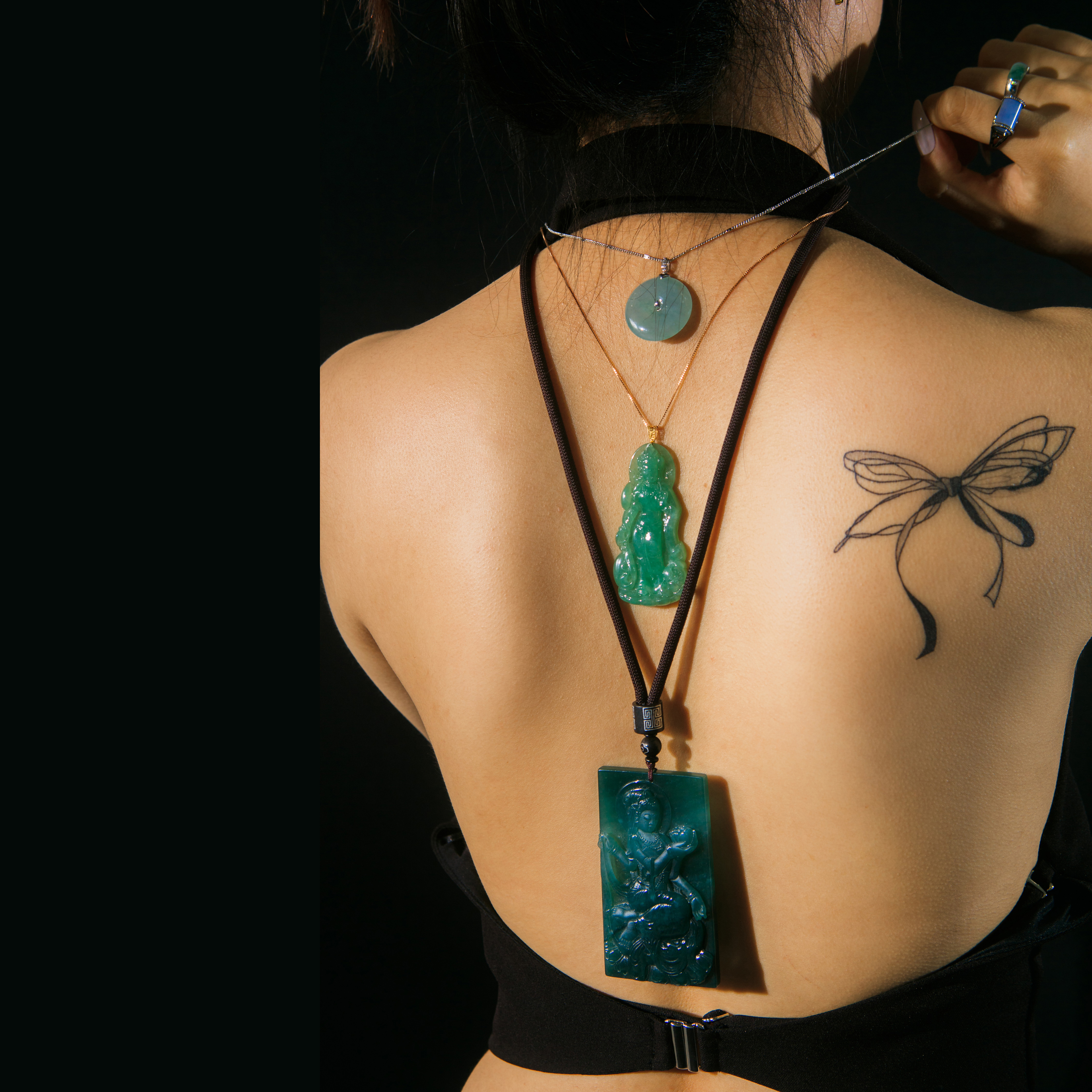 Thousand Hands Guan Yim Jade Plague (PJA00206)