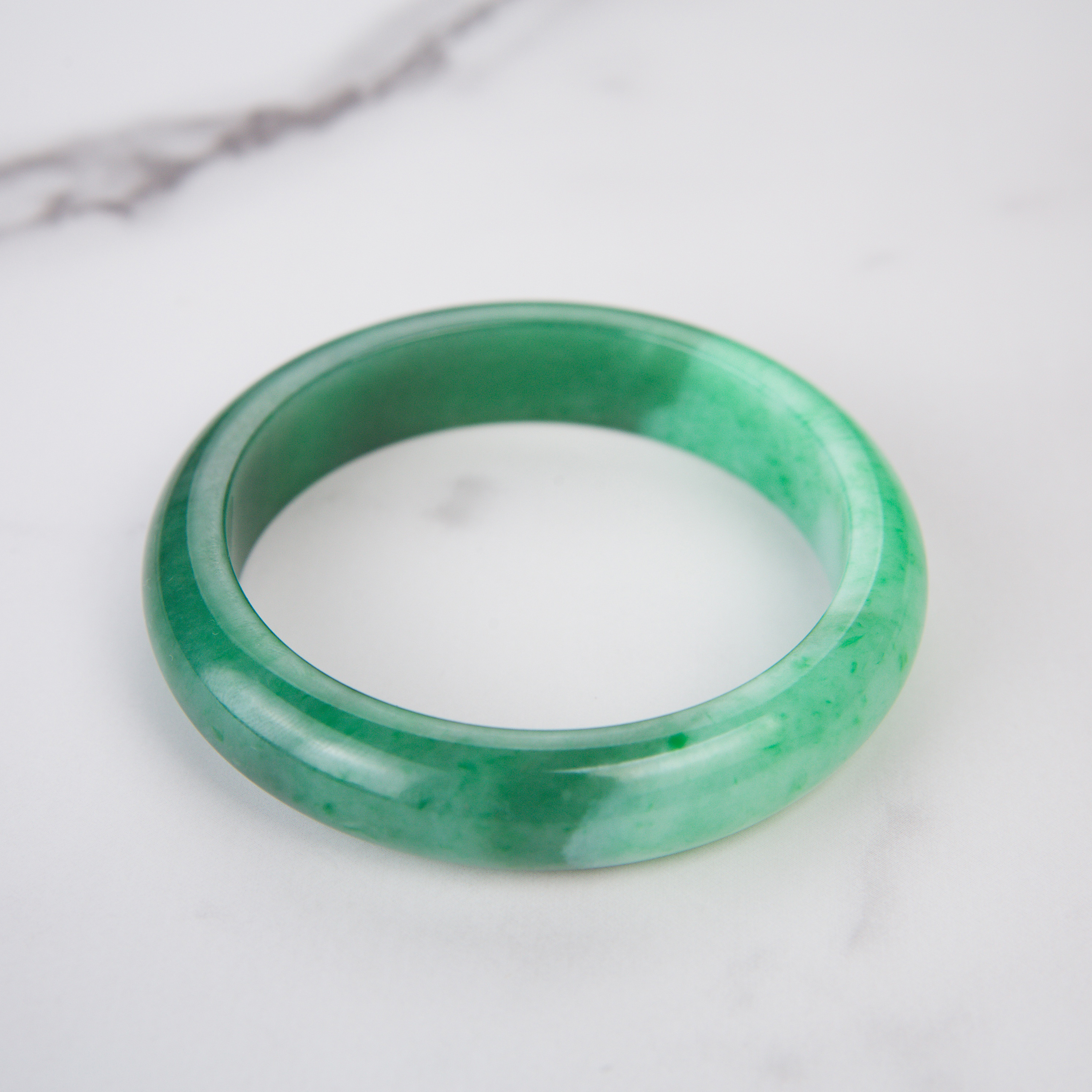 Green Jadeite Bangle (PJA00070)