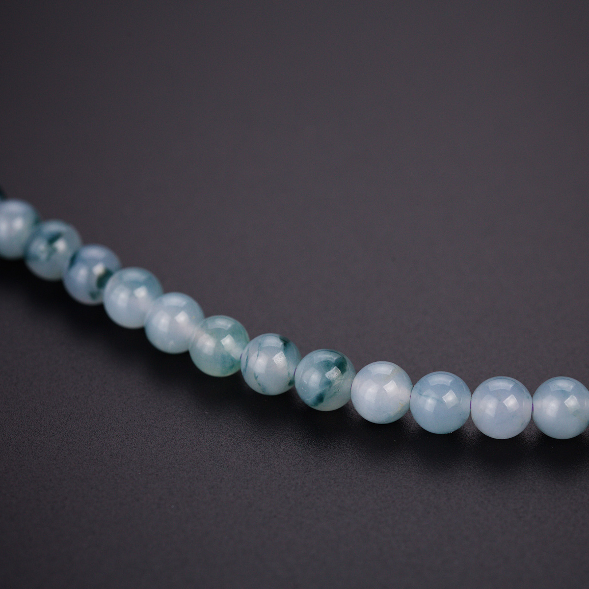 Lavender Jade Beads Necklace (PJA00025)