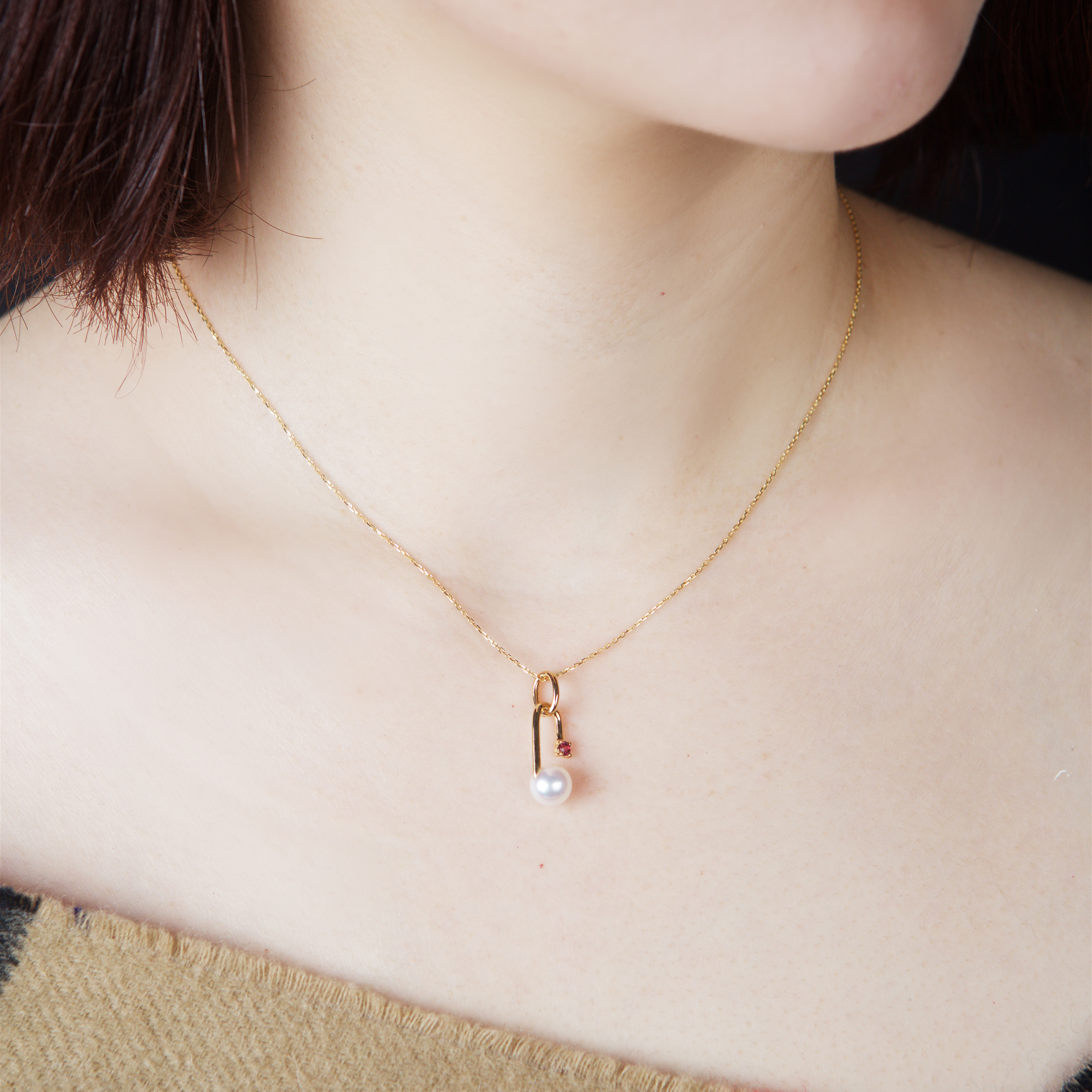 7.1mm Akoya Pearl 18k Yellow Gold Pendant (PPE00003)