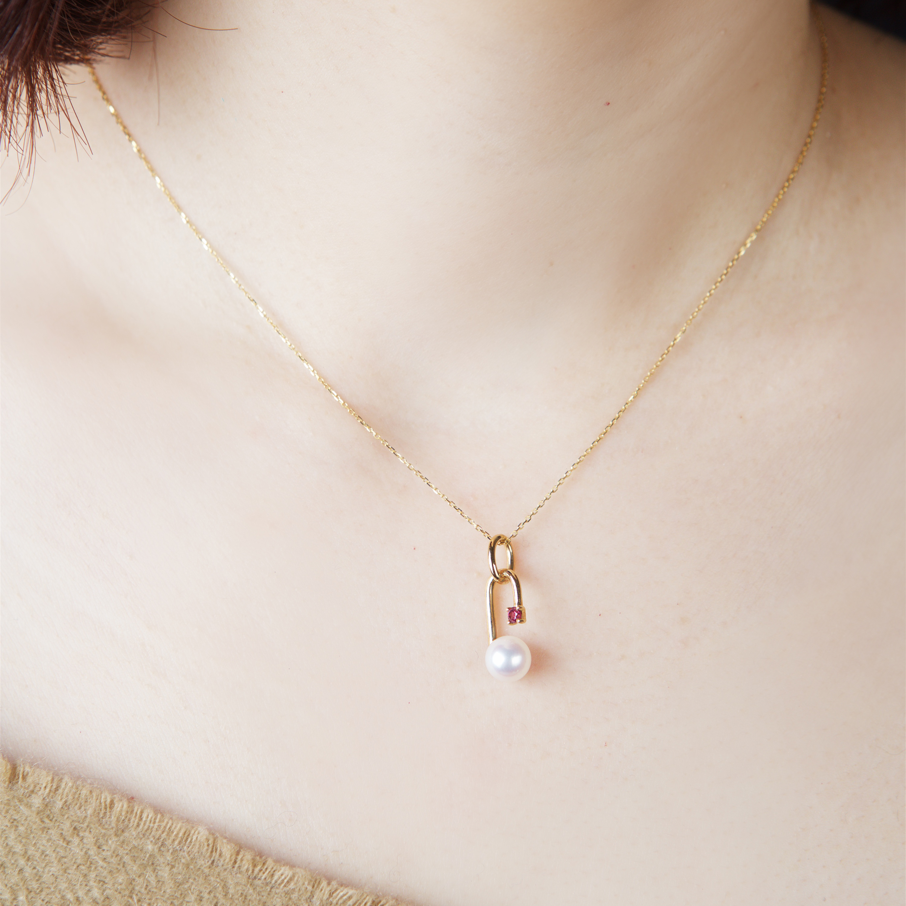 7.1mm Akoya Pearl 18k Yellow Gold Pendant (PPE00003)