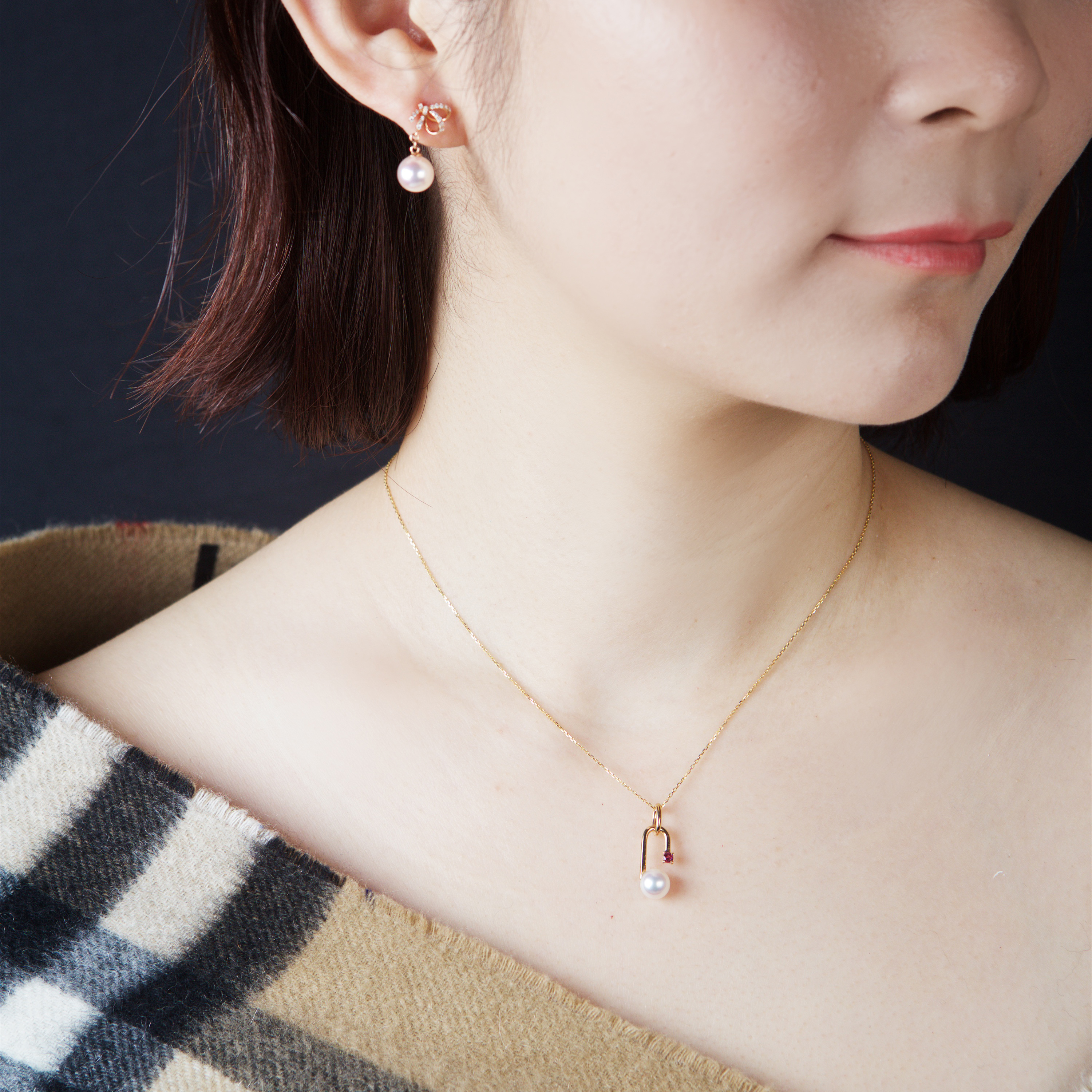 7.1mm Akoya Pearl 18k Yellow Gold Pendant (PPE00003)