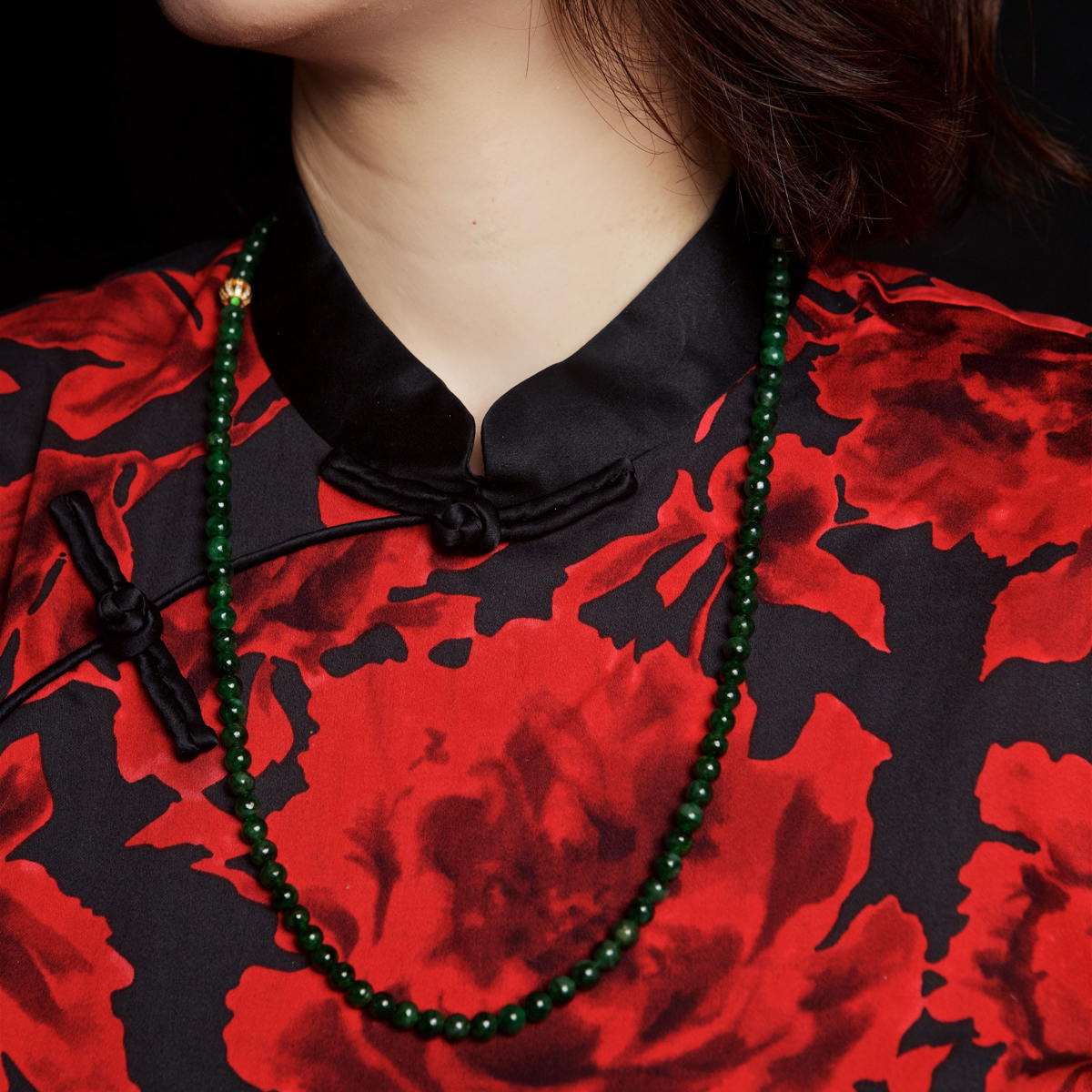 Spicy Green Beads Bracelet or Necklace (PJA00045)