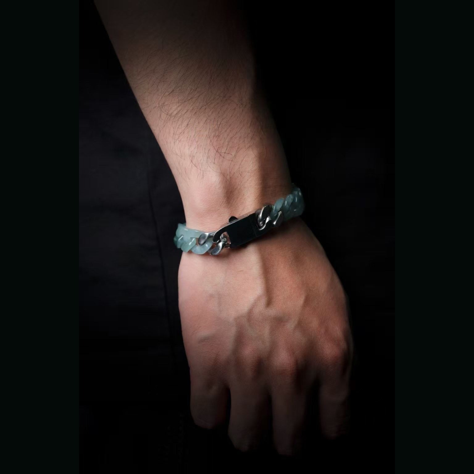 Blue Cuban Link Bracelet (PJA00964)