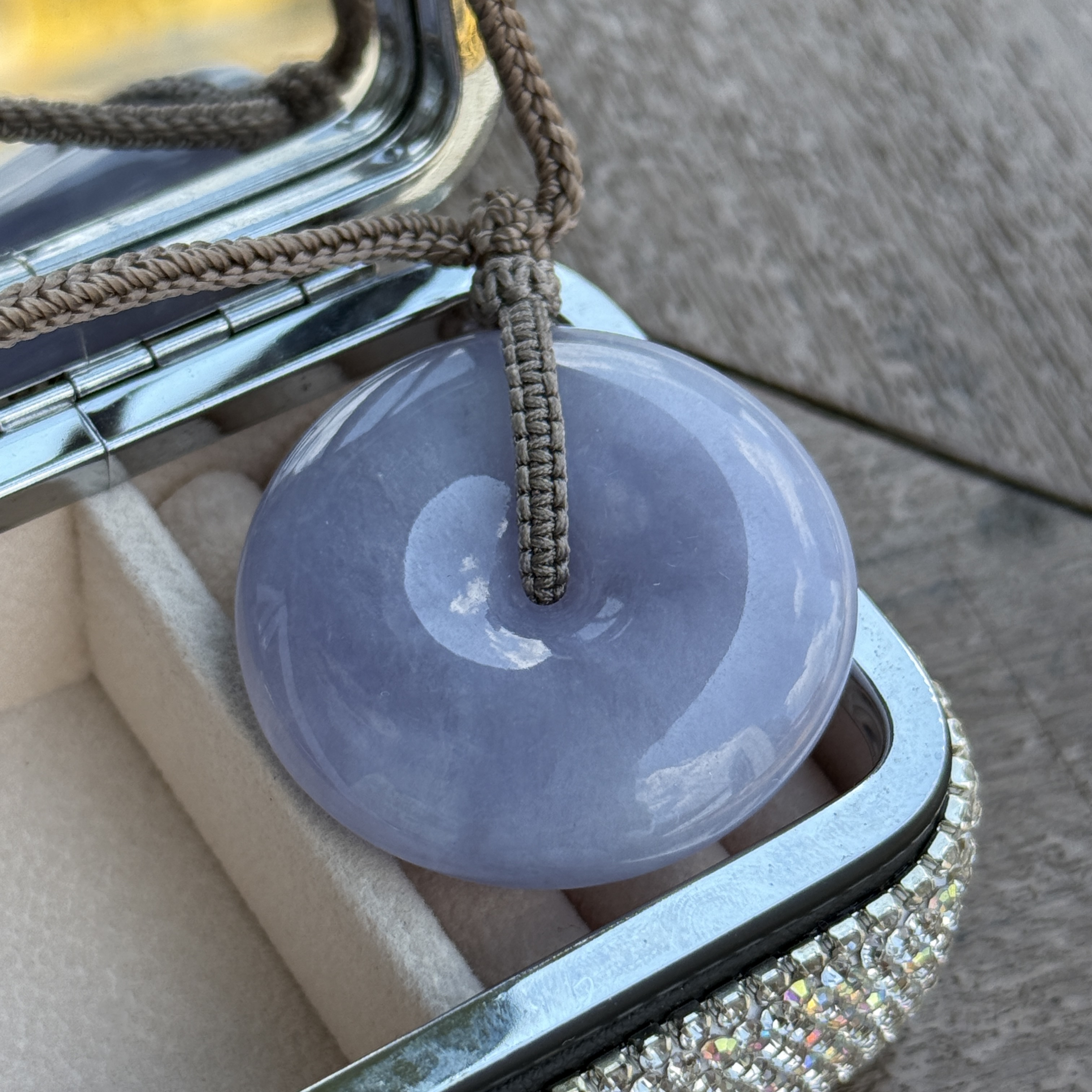 Lavender Jade Safety Coin (PJA01043)
