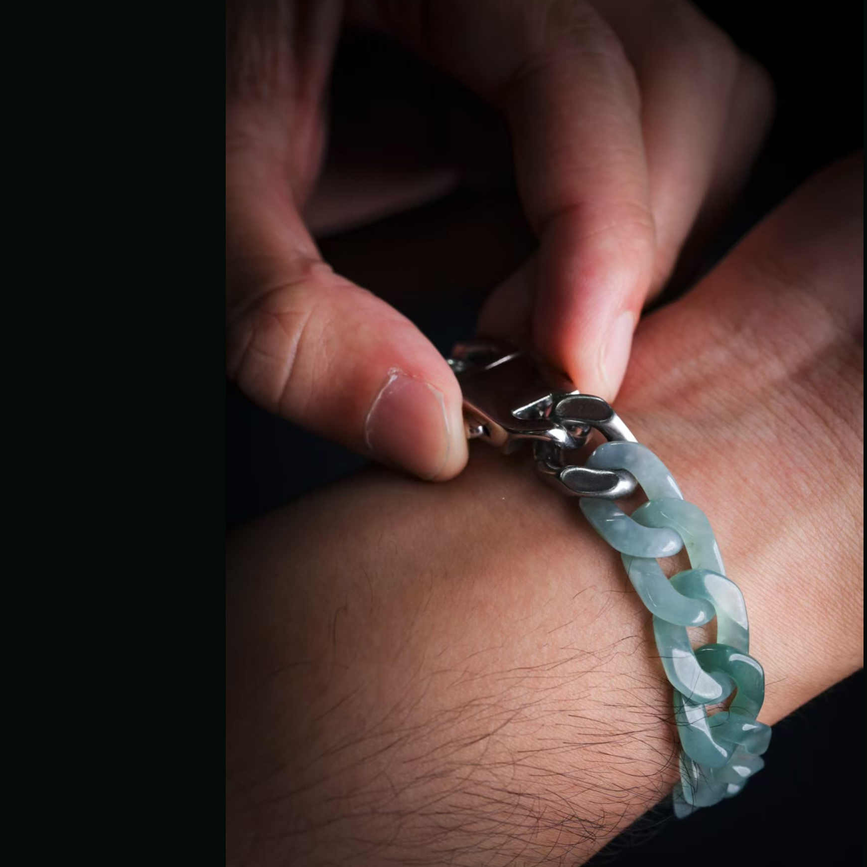 Blue Cuban Link Bracelet (PJA00964)