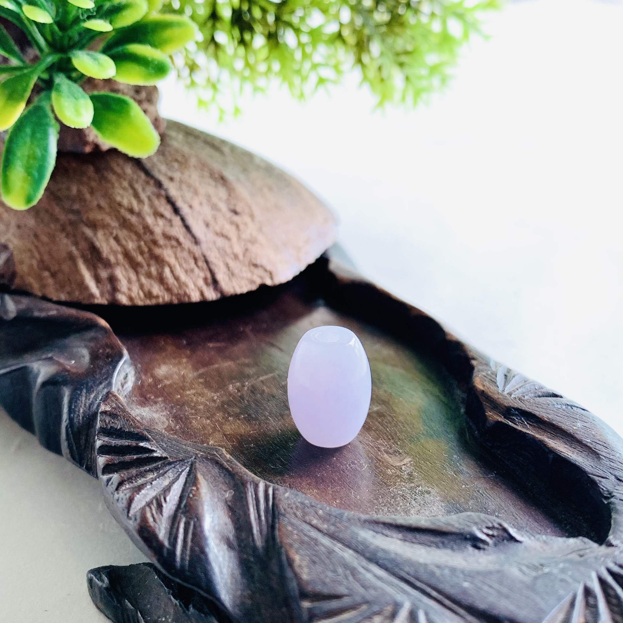 Pale Lavender Jade Barrel "Lu Lu Tong" (PJA00588)