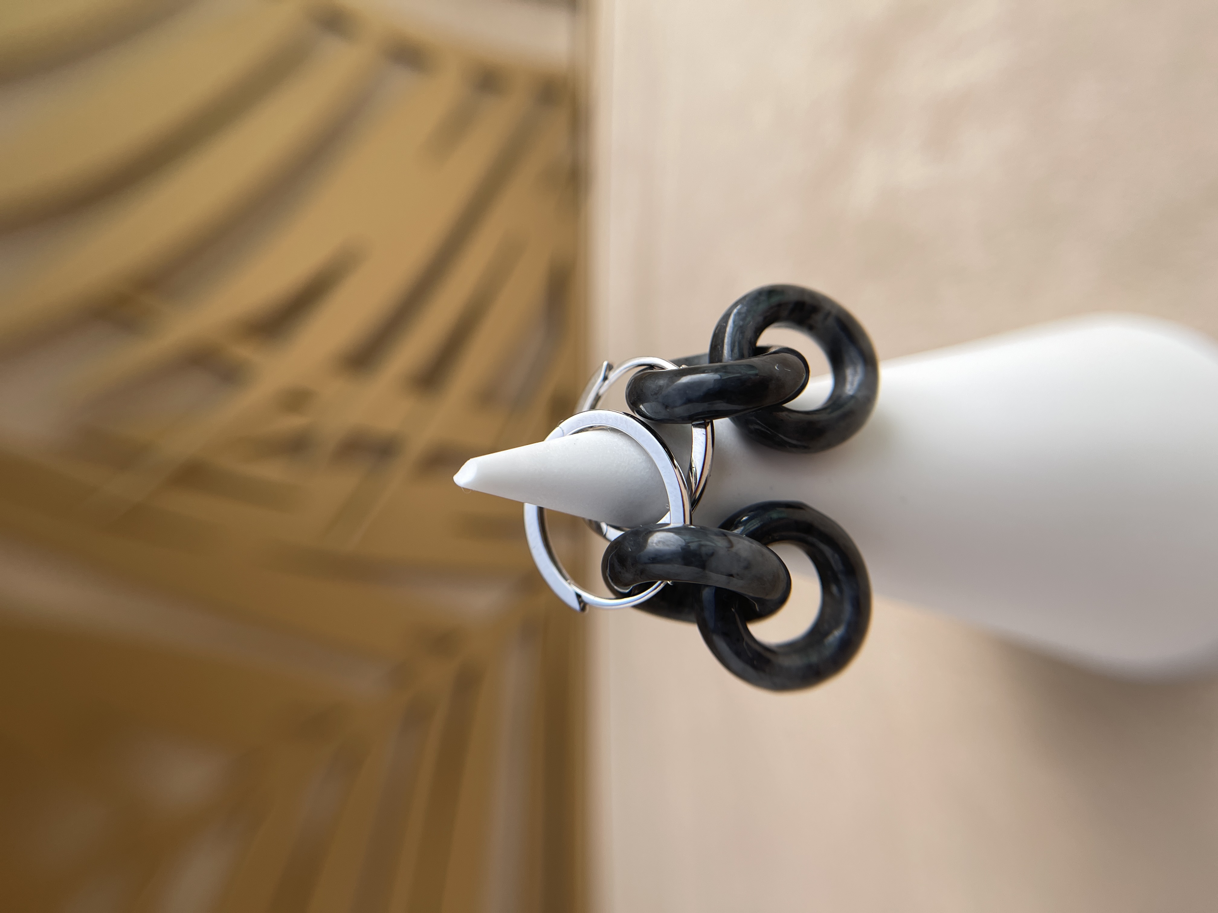 Interlocking Double Hoops Jadeite Earrings (PJA00279)