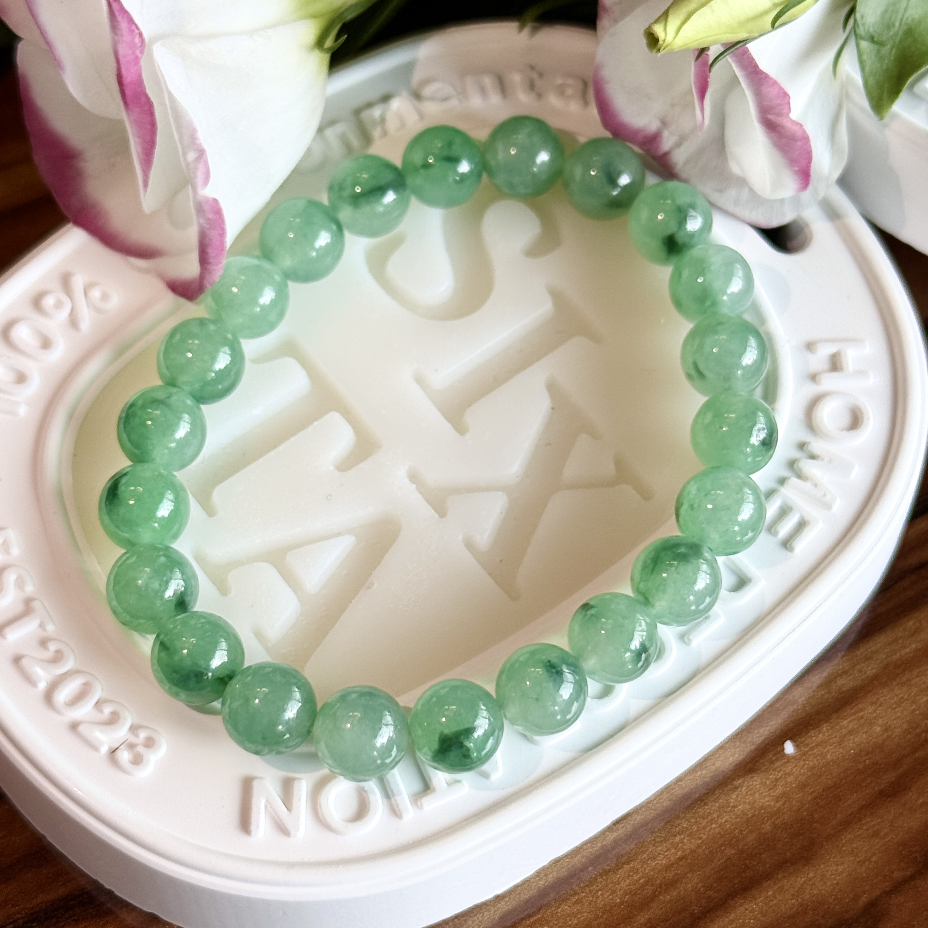 Icy Bluish Green Jade Bracelets (PJA00825)