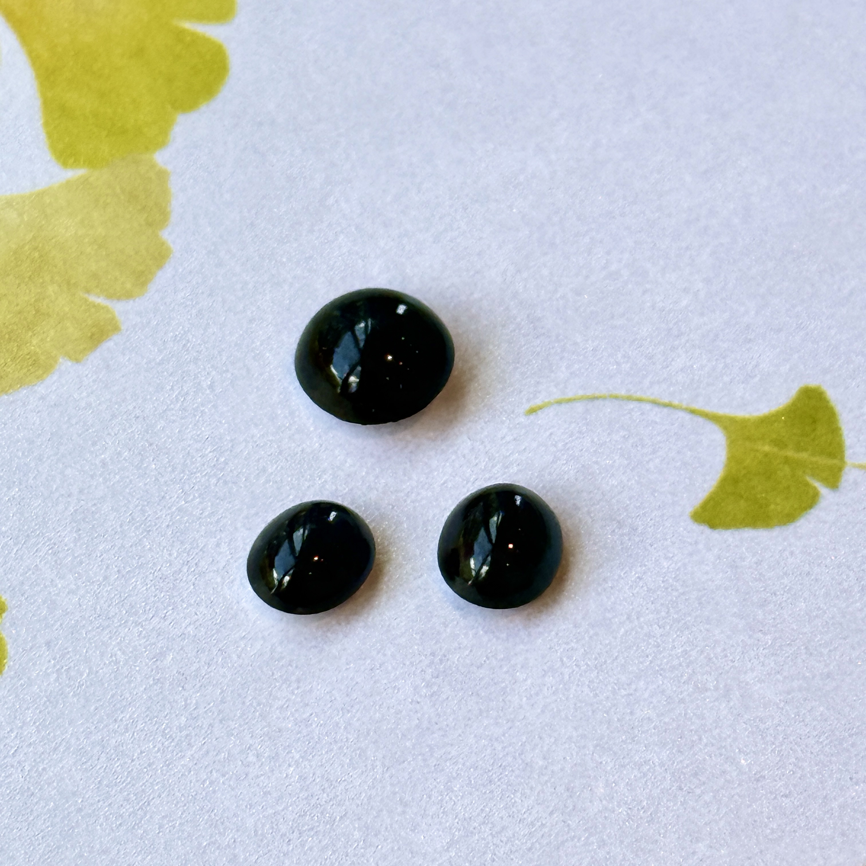 Deep Denim Blue Jade Cabochon (PJA01298)