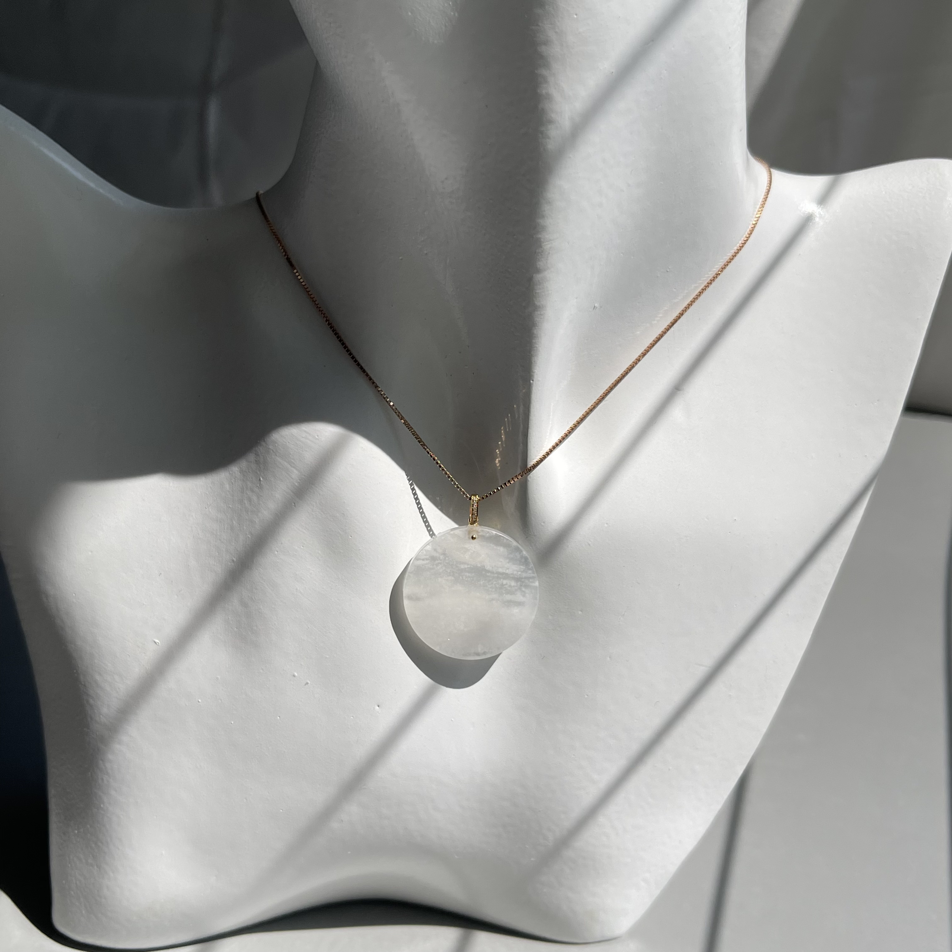 18K White Gold Golden Jade Earrings (PJA00322)