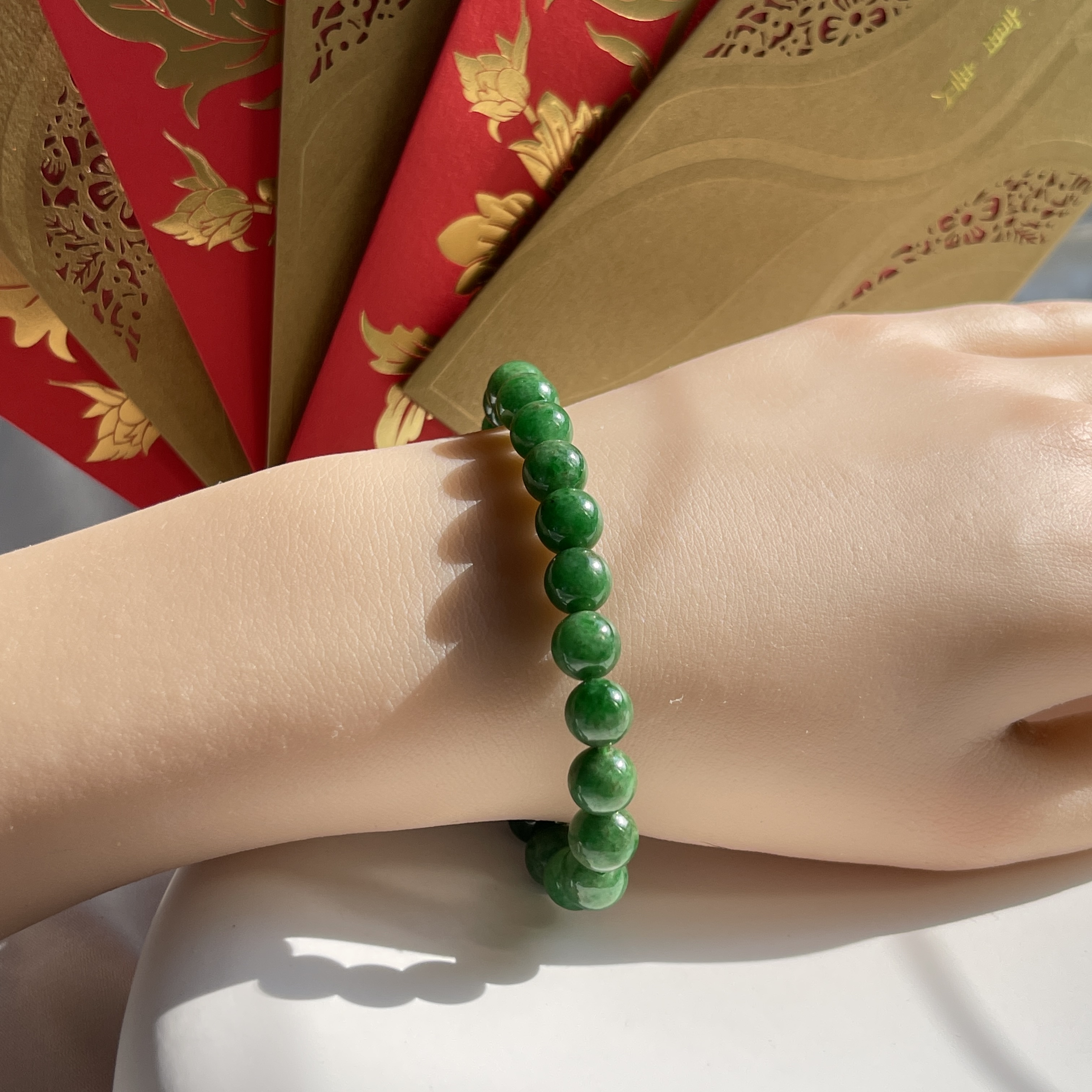 Intense Green Jade Bracelet (PJA00419)