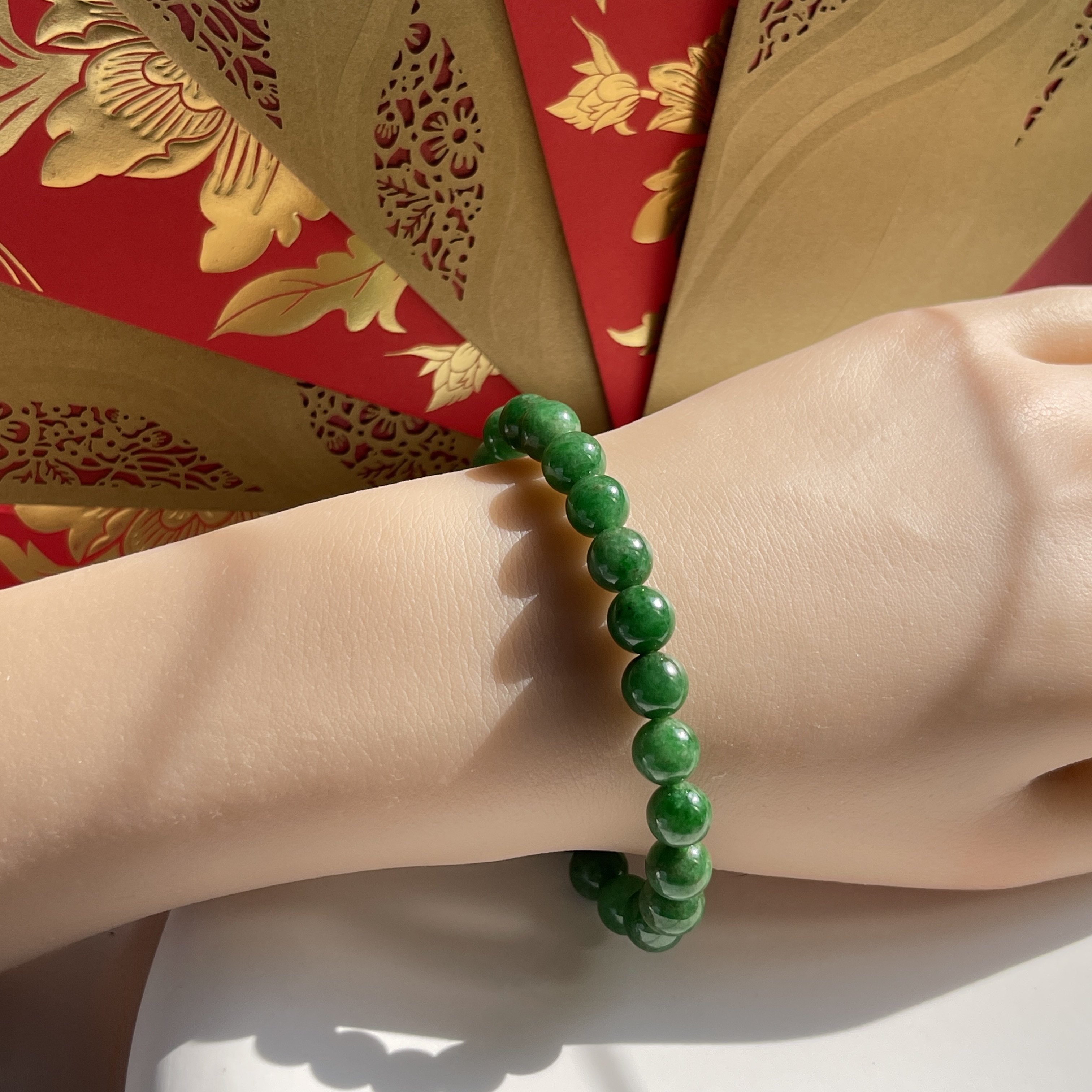 Intense Green Jade Bracelet (PJA00419)