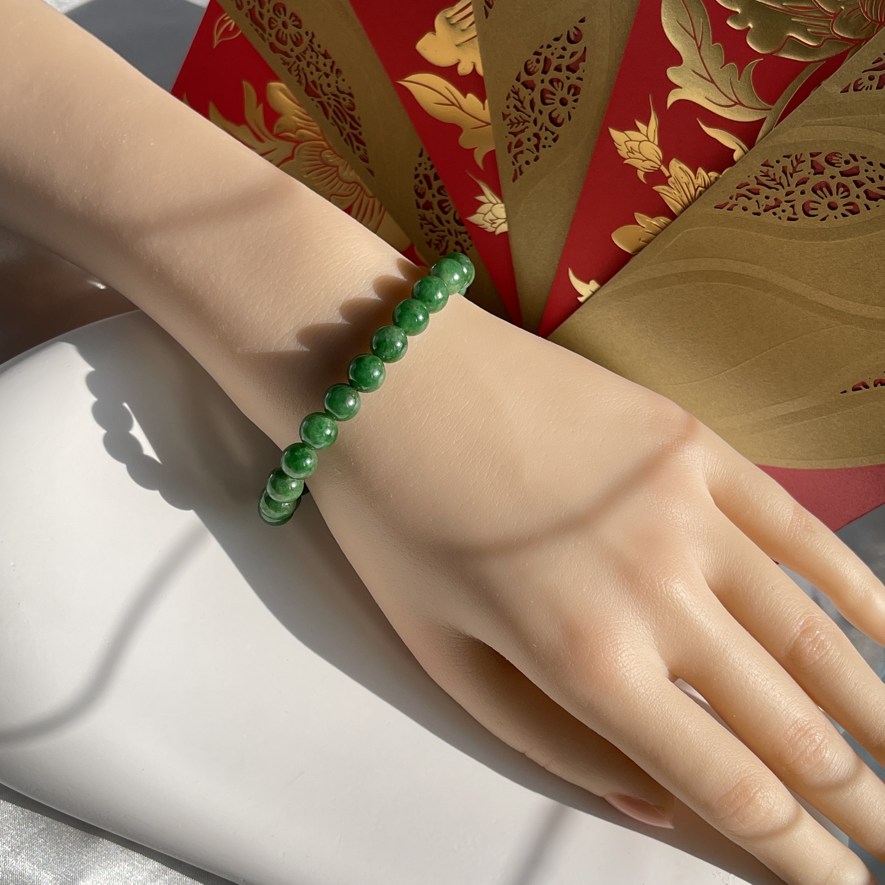 Intense Green Jade Bracelet (PJA00419)