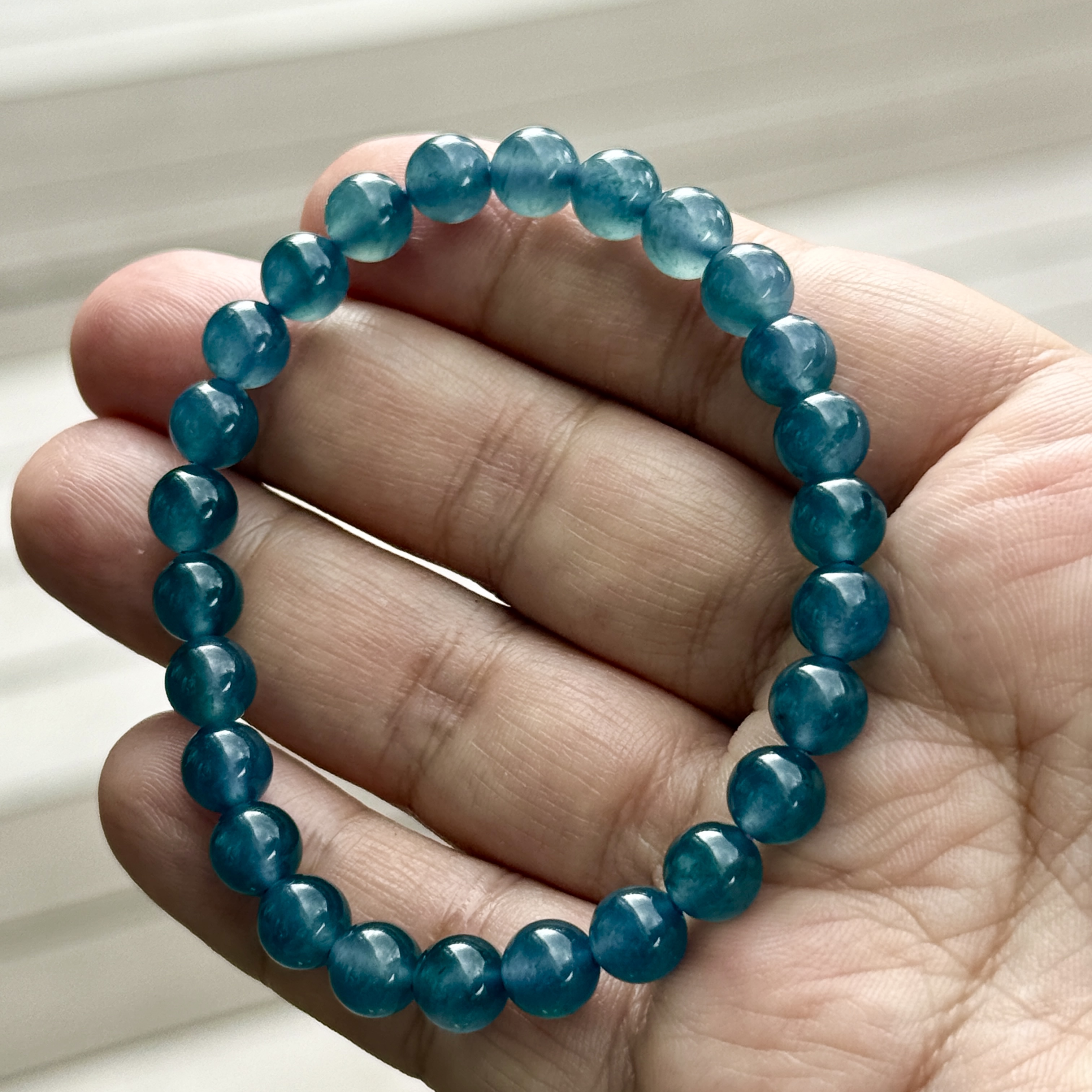 Icy Bluish Jade Bracelet (PJA00907)