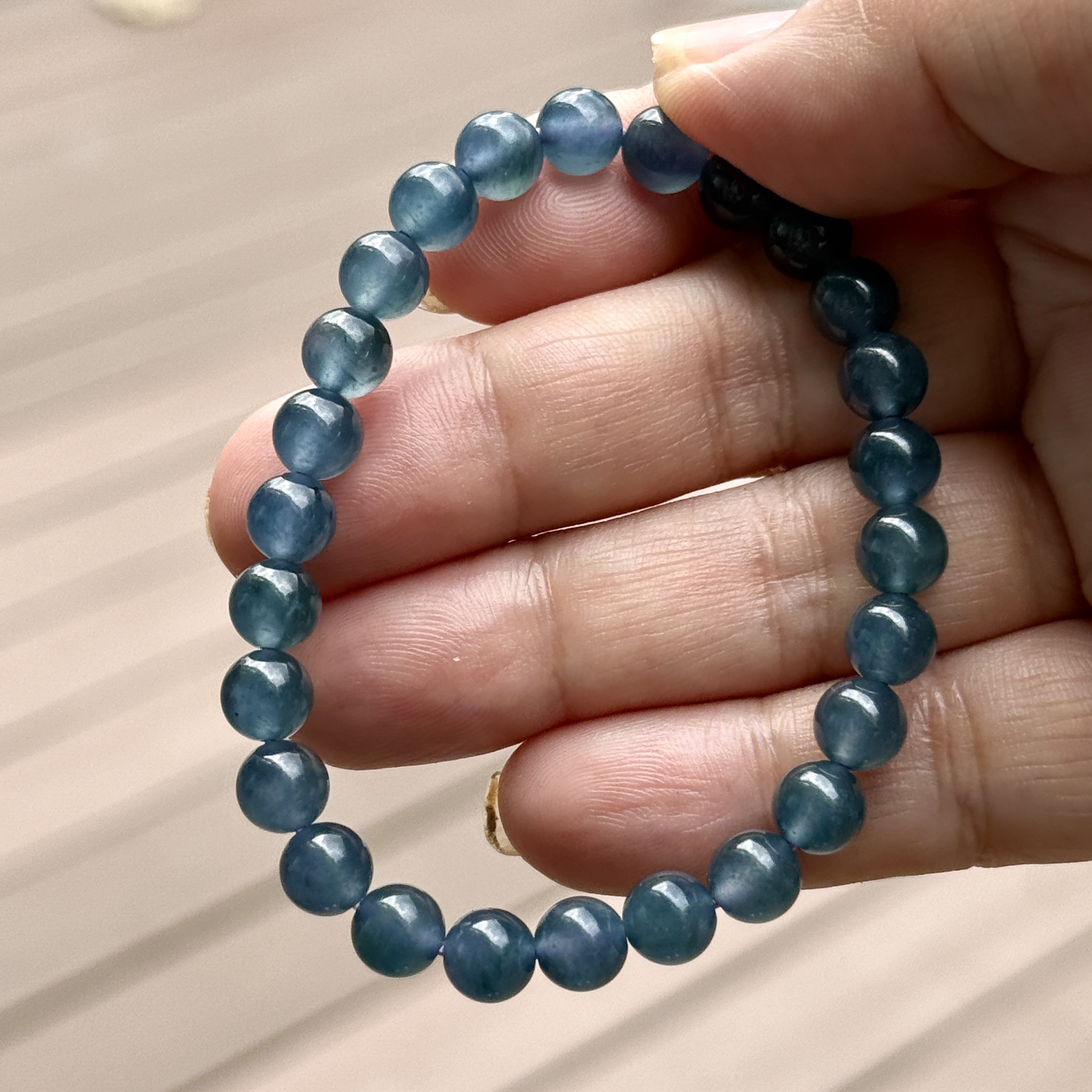 Icy Bluish Jade Bracelet (PJA00907)