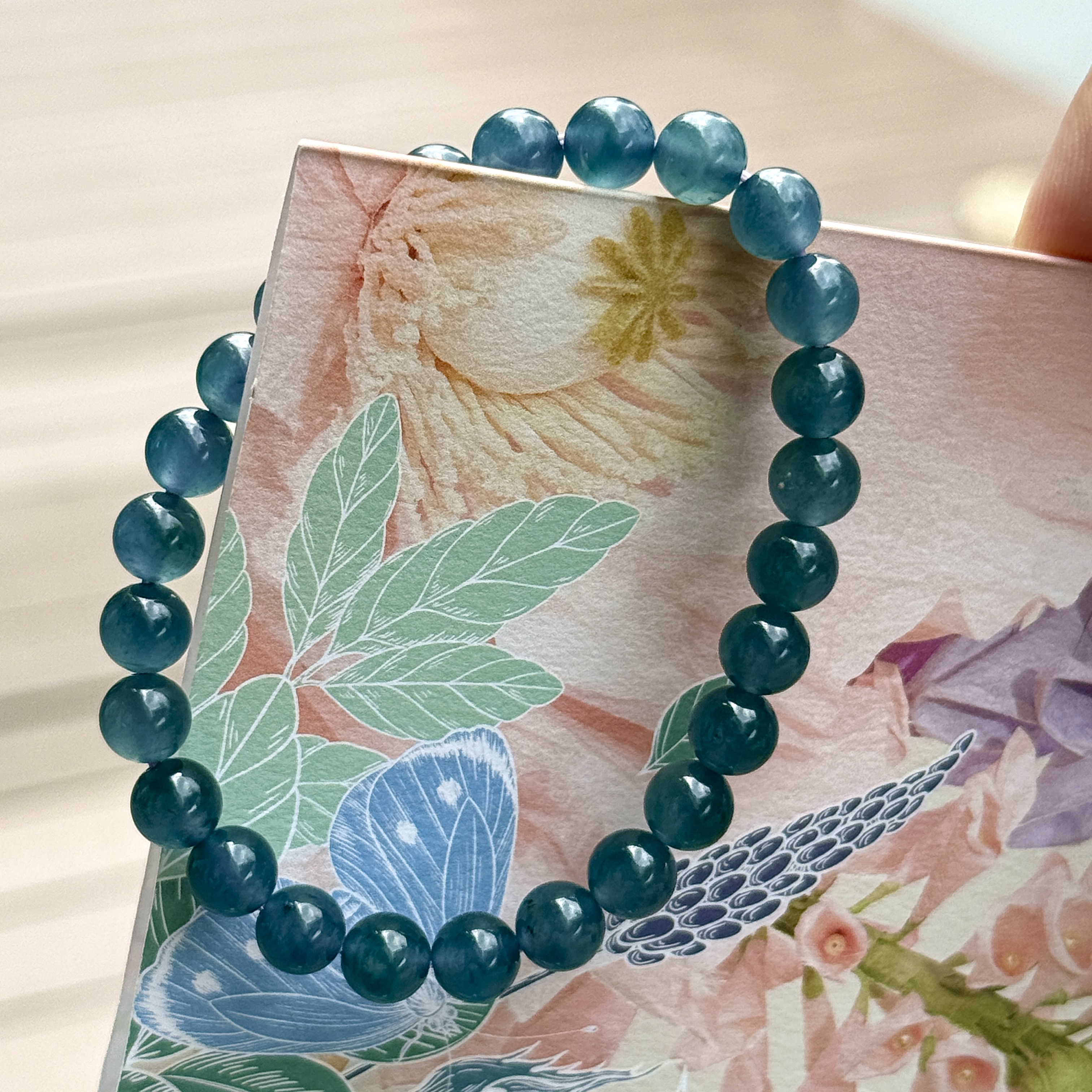 Icy Bluish Jade Bracelet (PJA00907)