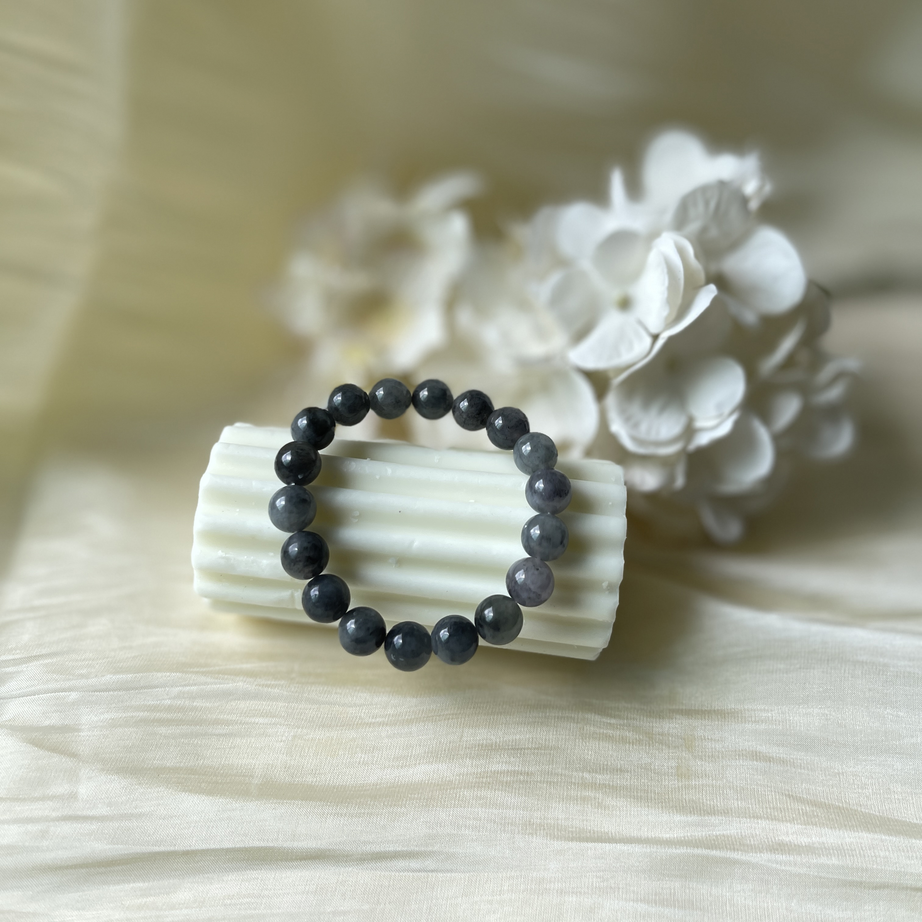 The Black Meteor Jade Bracelet (PJA00215)